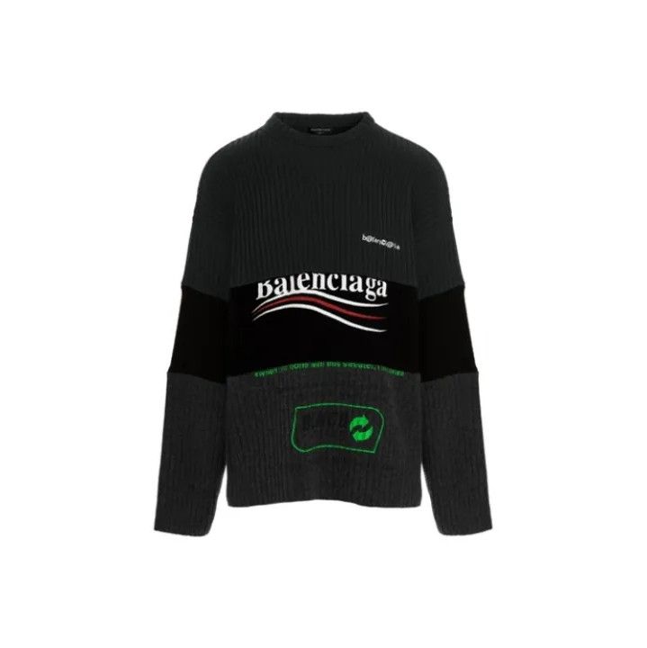 Balenciaga Balenciaga FW21 Logo Knitted Pullover Sweater Size US S / EU 44-46 / 1 - 1 Thumbnail