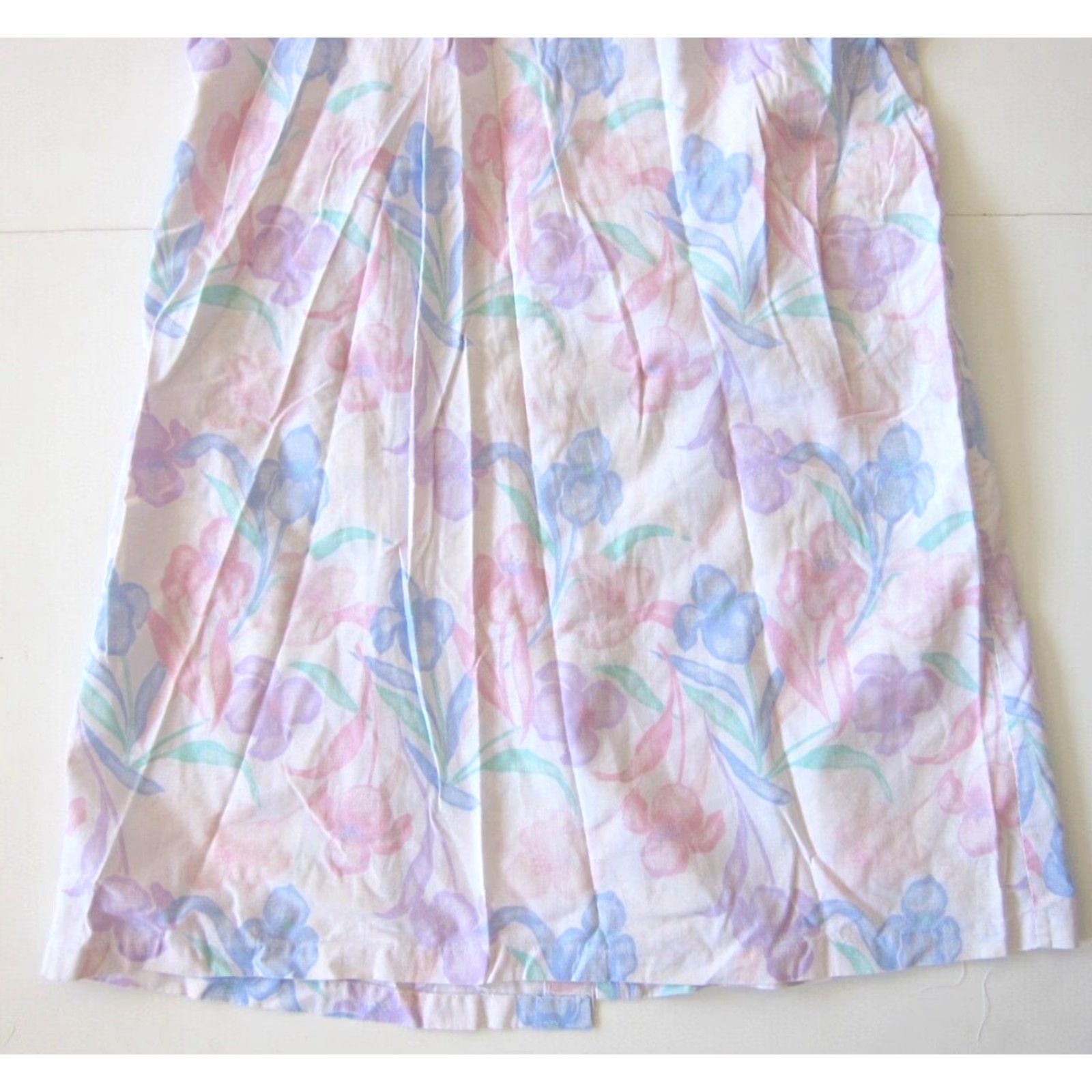 Pinko VINTAGE Coffee Casual Cotton Pink Floral Button Down Pocket Maxi House Dress M Size M / US 6-8 / IT 42-44 - 7 Thumbnail