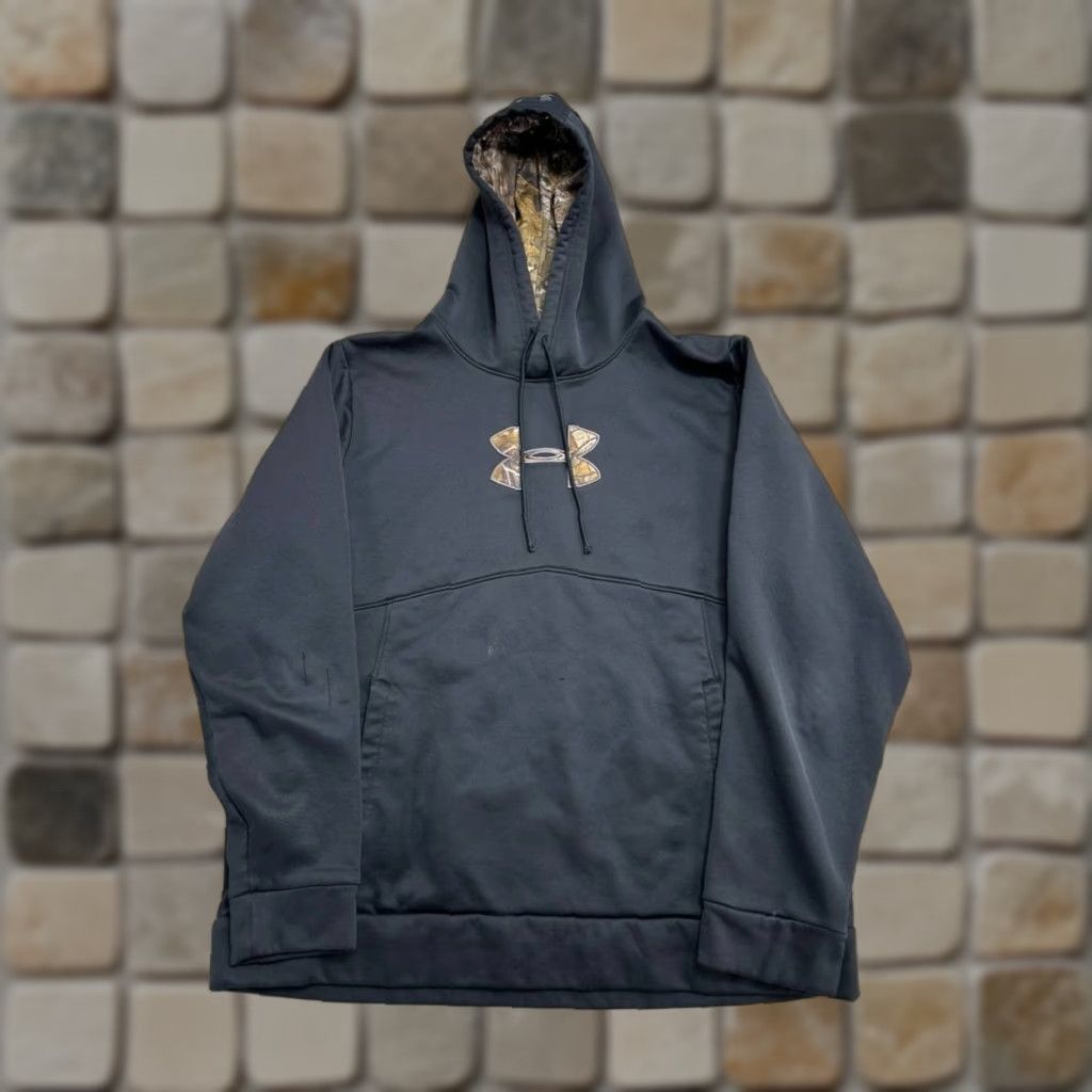 Under Armour Under Armour Icon Caliber Hoodie Mens XL Black Embroidered Logo Fleece Lined Size US XL / EU 56 / 4 - 1 Thumbnail