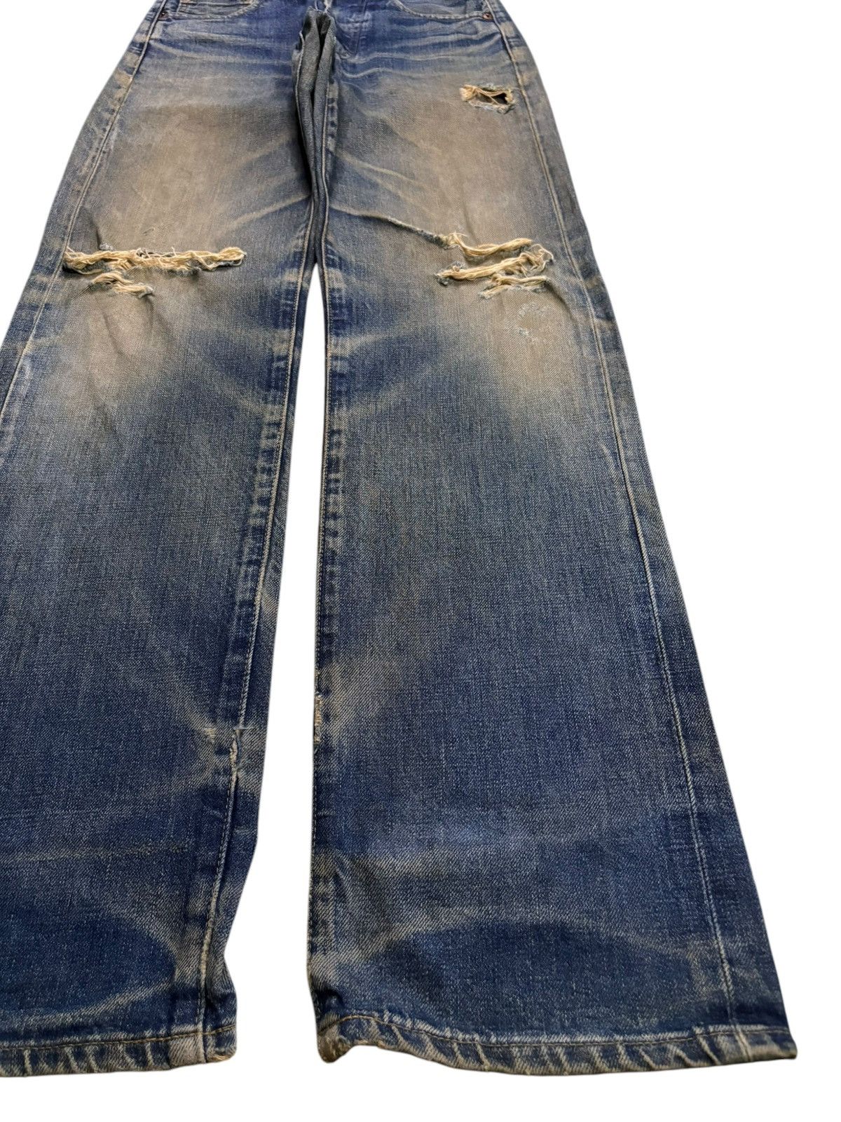 Levi's Vintage 80s Levis 503BXX Big E Selvedge Mud Wash Baggy Jeans Size US 29 - 8 Thumbnail