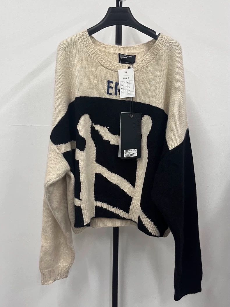 Enfants Riches Deprimes ENFANTS RICHES DEPRIMES SS24 intarsia rib crewneck long-sle Size US M / EU 48-50 / 2 - 1 Thumbnail