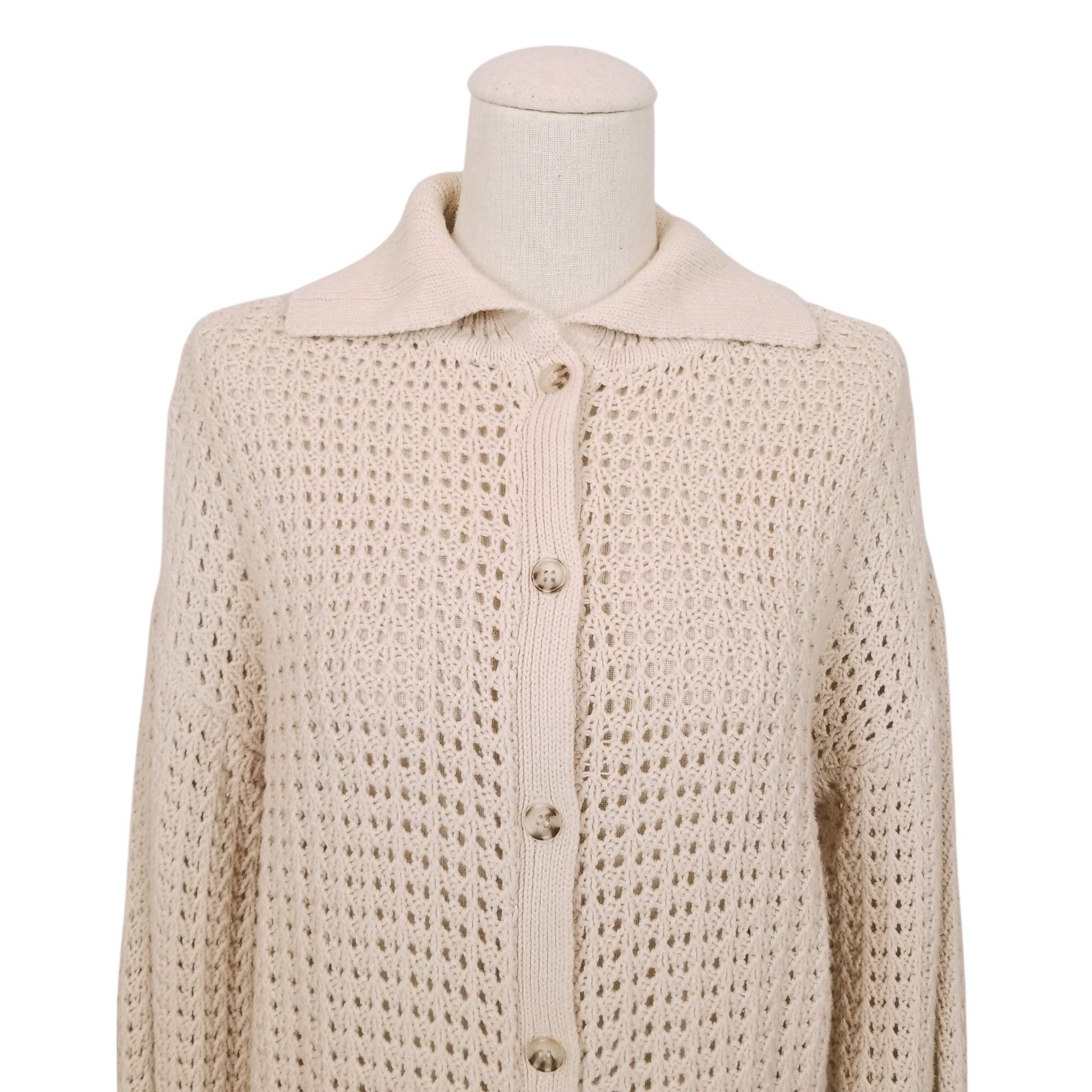 Rachel Zoe Button Front Cotton Cardigan Size S / US 4 / IT 40 - 2 Thumbnail