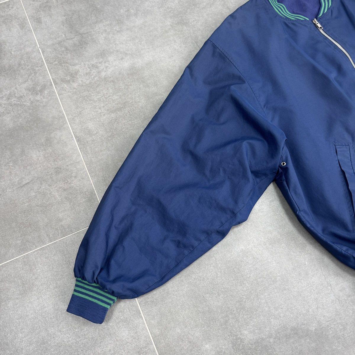 Lacoste Vintage Lacoste Chemise Bomber Jacket Blue Men Size 6 /L/XL Size US L / EU 52-54 / 3 - 3 Thumbnail
