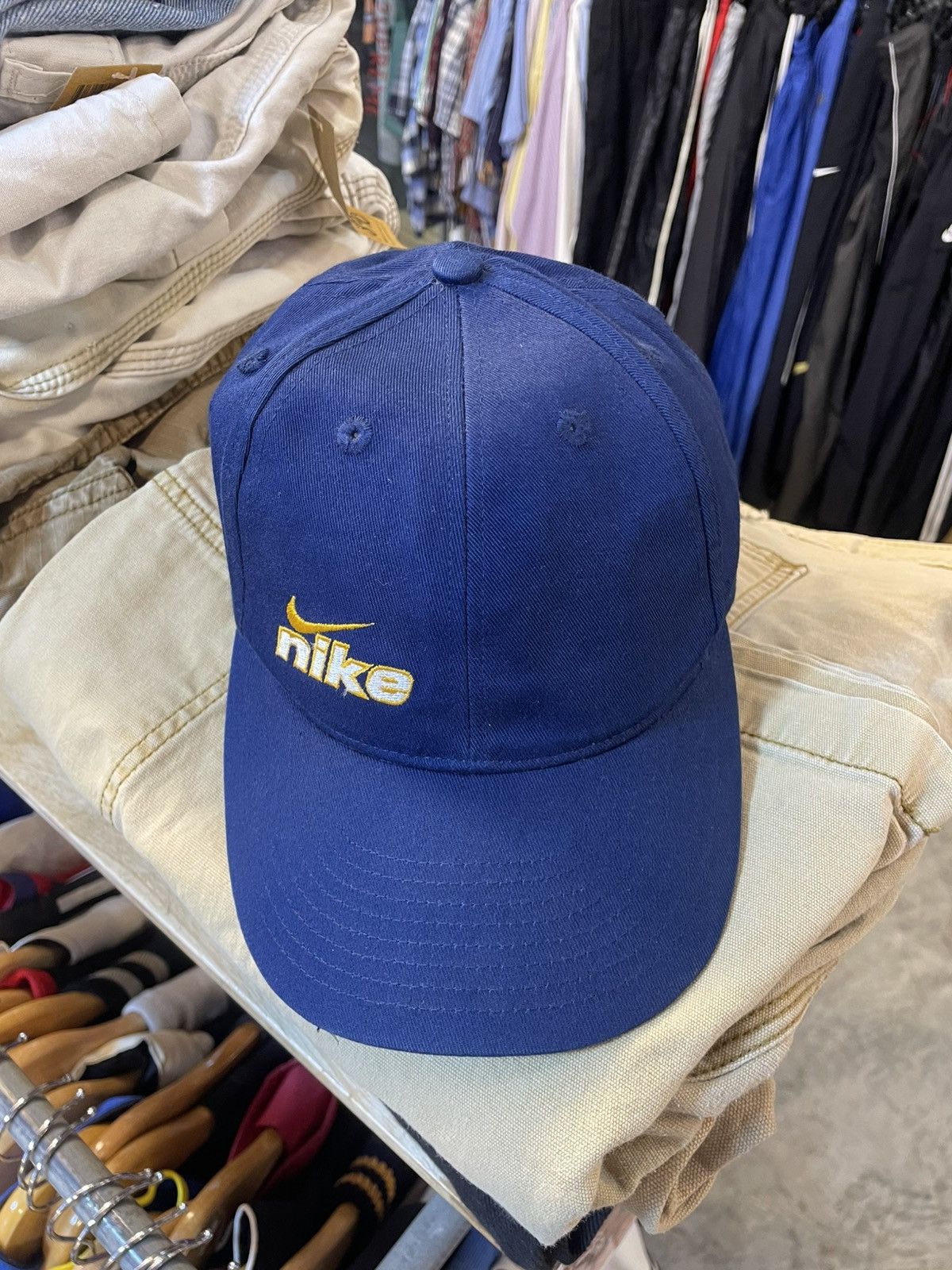 Nike Vintage Nike Spell Out Cap Size ONE SIZE - 3 Thumbnail