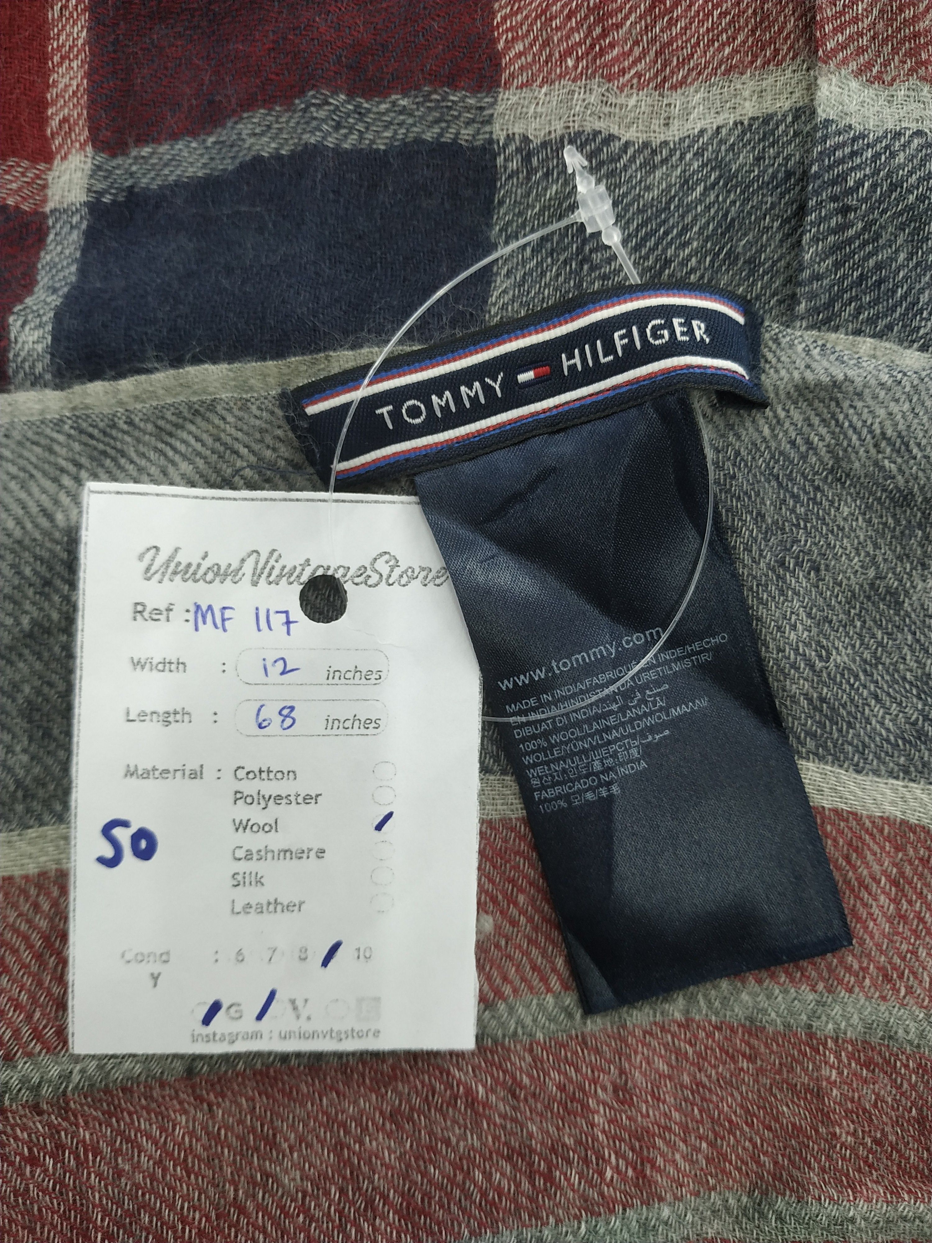 Tommy Hilfiger Vintage Tommy Hilfiger Scarf/Muffler/Neckwear MF117 Size ONE SIZE - 6 Thumbnail