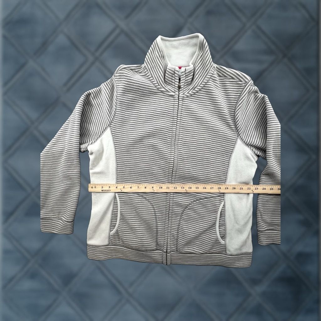 Old Navy Old Navy Jacket Women's Full Zip Fleece Solid Gray Navy XL Regular Size Car Code: City Classic Outdoor Size XL / US 12-14 / IT 48-50 - 1 Thumbnail