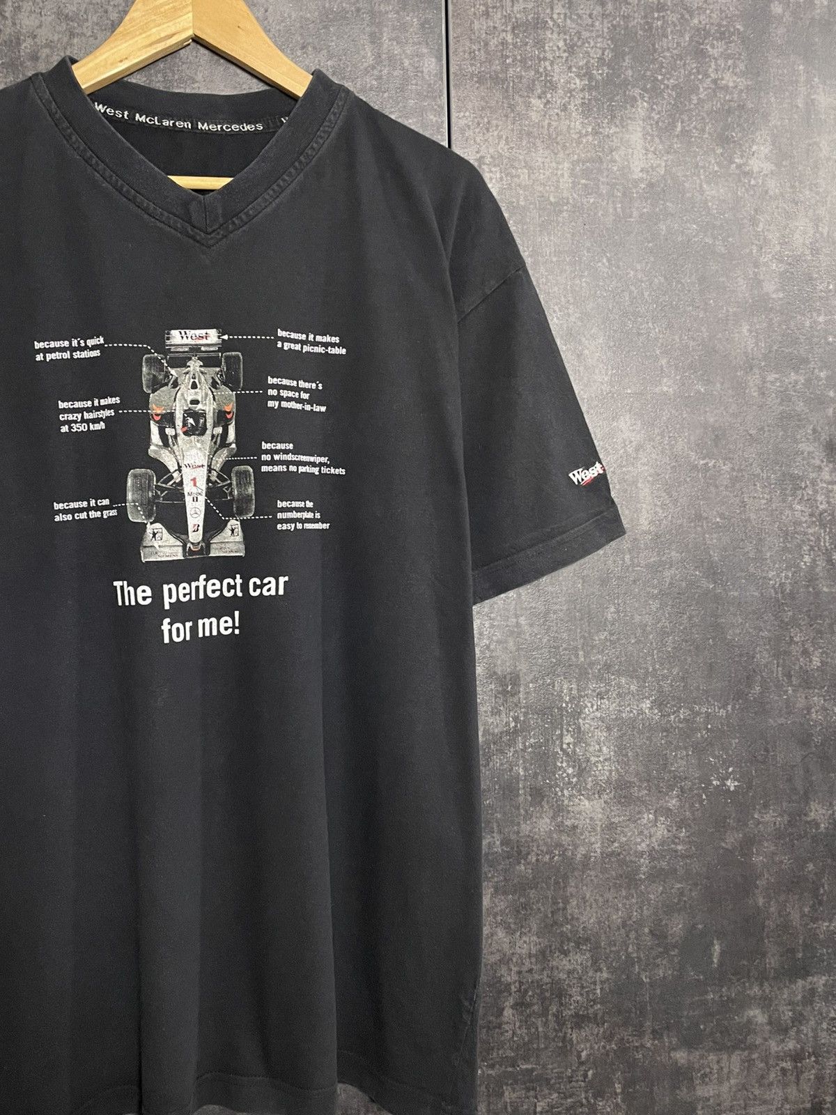 Vintage Vintage Formula 1 Mclaren Mercedes West Racing T-shirt Size US XL / EU 56 / 4 - 3 Thumbnail