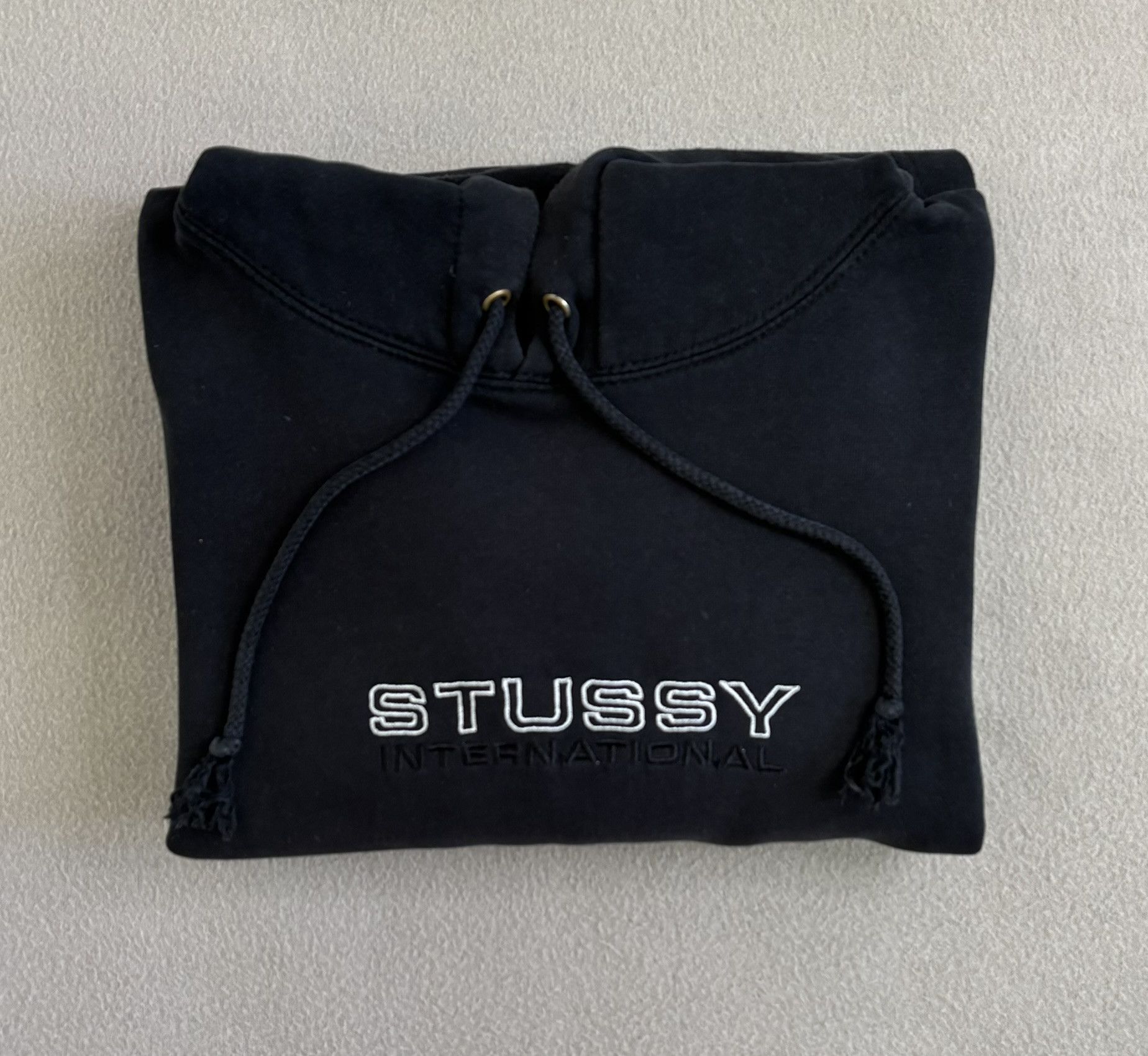 Stussy × Vintage Stussy International Black Hoodie Size XL Size US XL / EU 56 / 4 - 20 Thumbnail