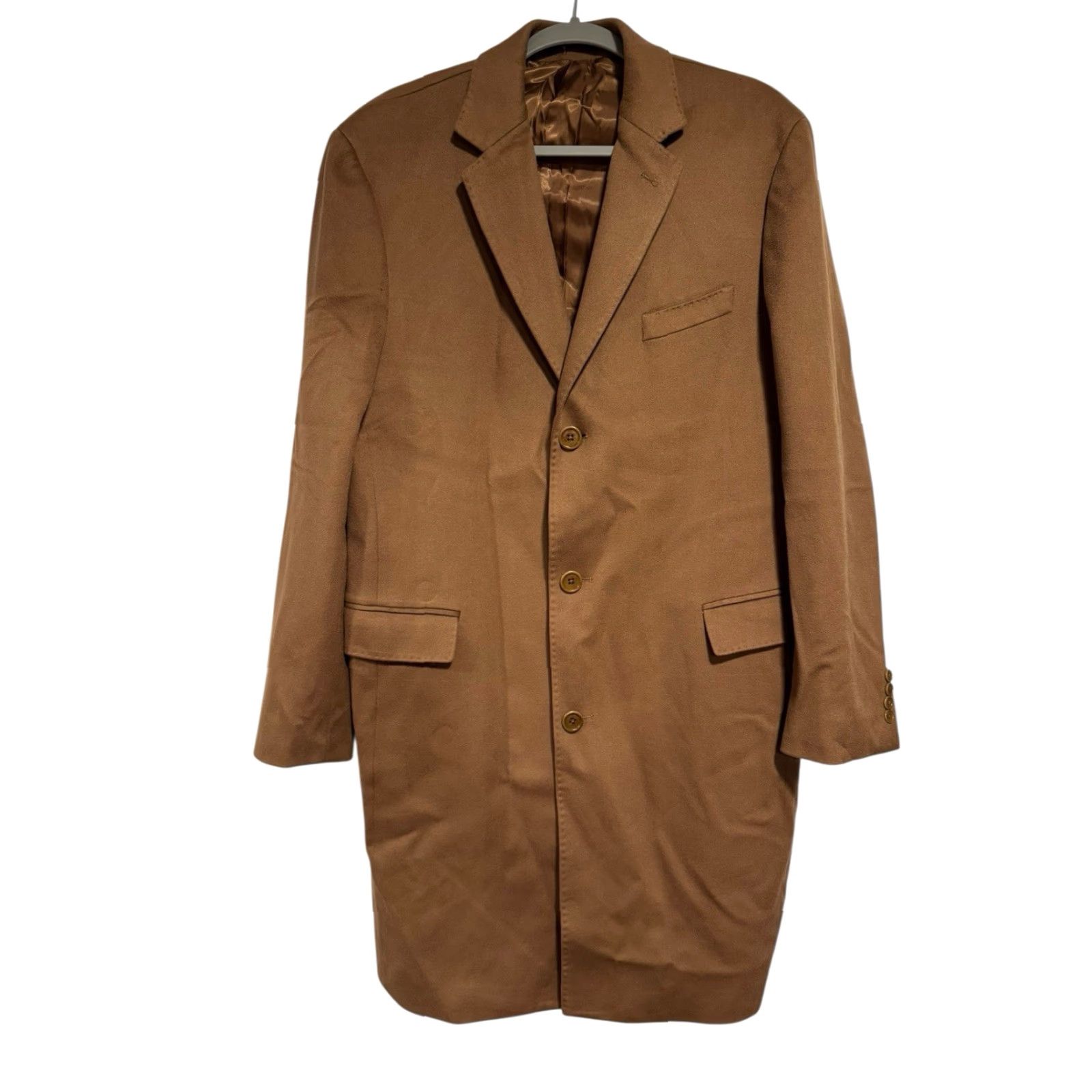 Saks Fifth Avenue SAKS FIFTH AVENUE LORO PIAN A Favola 90/10 Wool Cashmere Coat 42L Camel Topcoat Coat Size US XS / EU 42 / 0 - 2 Thumbnail