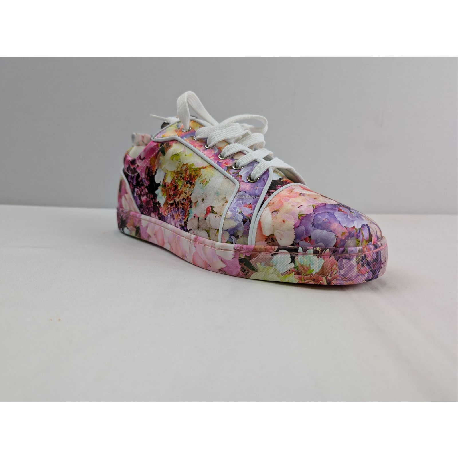 Christian Louboutin o1rshd1 Louis Junior Orlato flat sneaker with a floral print Size US 11 / EU 44 - 2 Thumbnail