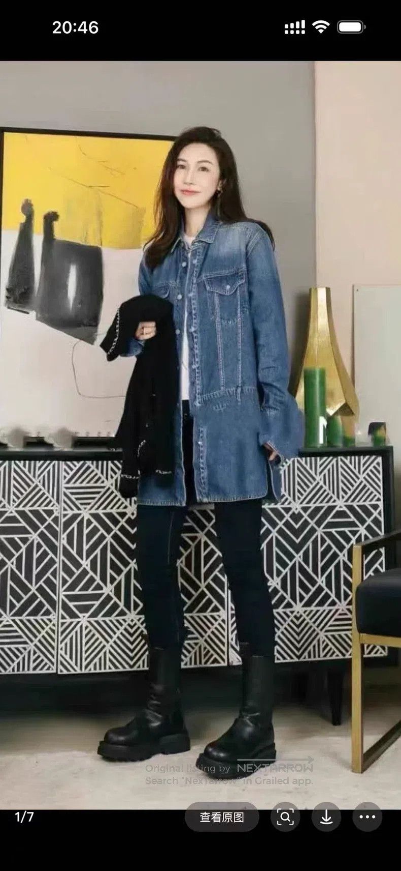 Loewe Loewe Denim jacket, made in Italy Size 4XL / US 24-26 - 4 Thumbnail