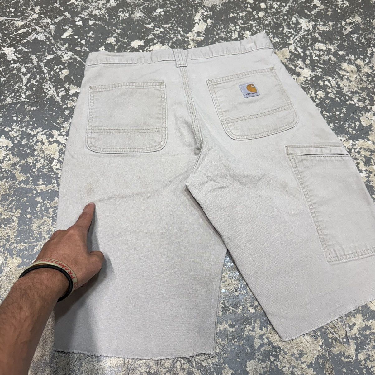 Carhartt Vintage Carhartt Tan/Cream Workwear Shorts Jorts Size US 30 / EU 46 - 6 Thumbnail