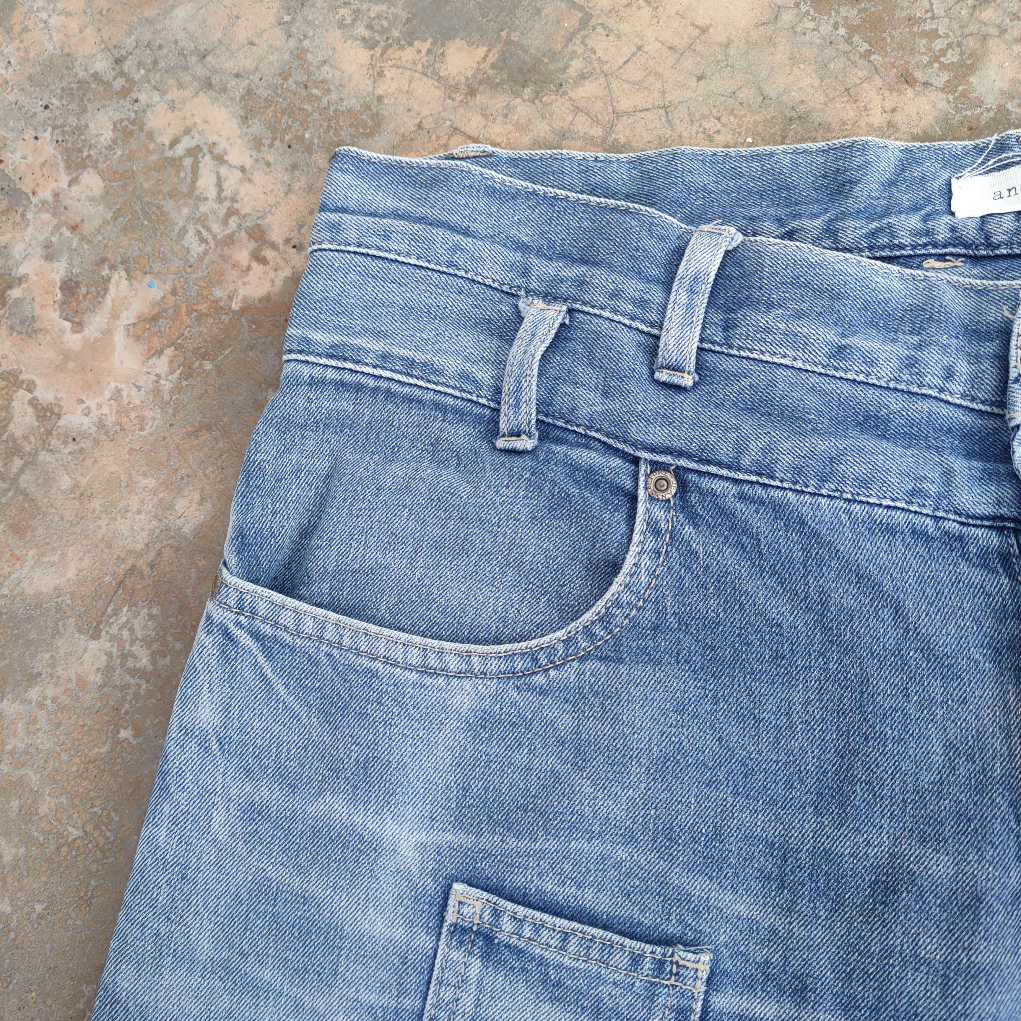 Japanese Brand × Jean × Seditionaries VINTAGE AND IT FLY BUTTON FADED JEANS DENIM PANTS Size US 36 / EU 52 - 6 Thumbnail