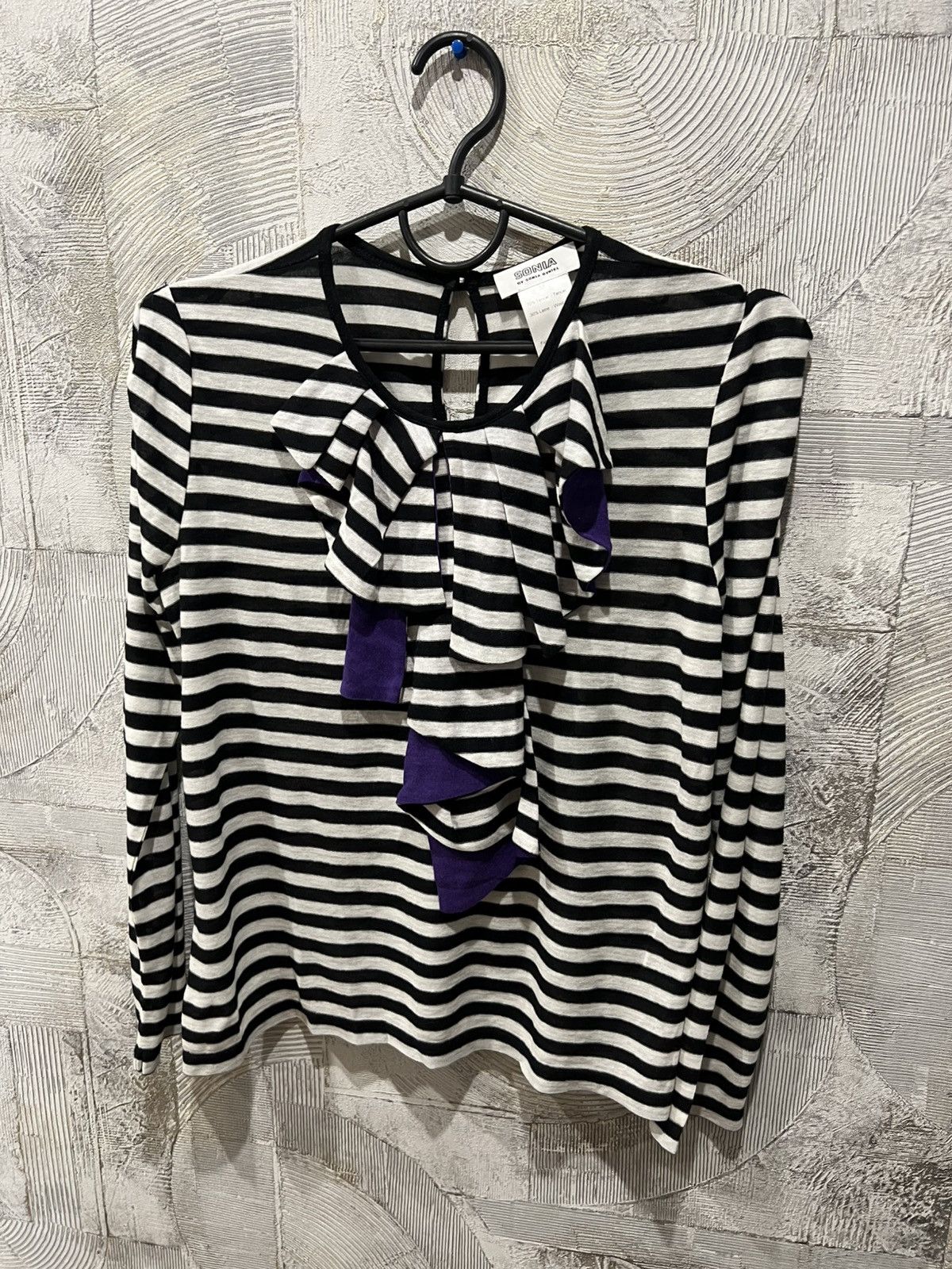 Japanese Brand × Sonia Rykiel Sonia Rykiel “Sonia” Striped Wool Top Blouse Shirt Size M / US 6-8 / IT 42-44 - 2 Thumbnail