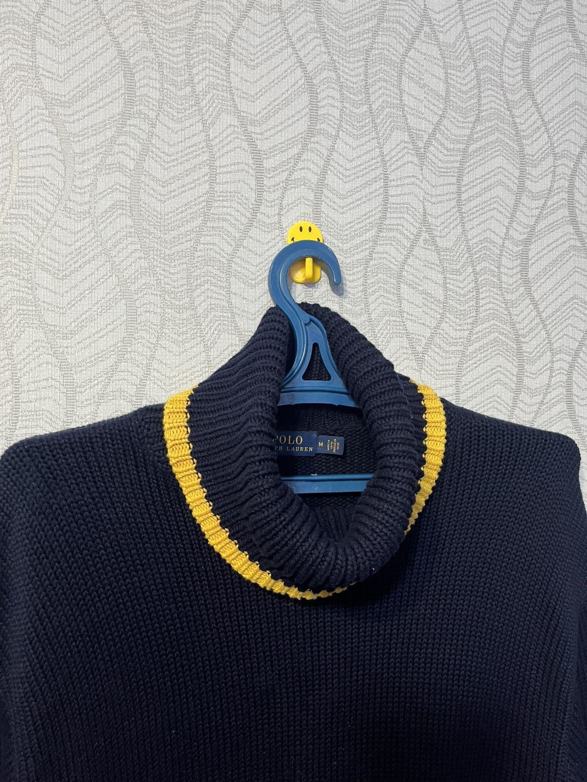 Polo Ralph Lauren Polo Ralph Lauren Dark Blue Striped Knit Pullover Sweater Size US M / EU 48-50 / 2 - 3 Thumbnail