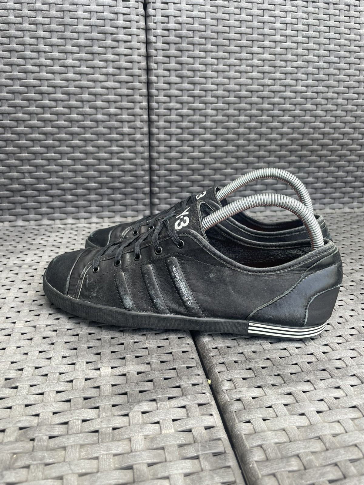 Yohji Yamamoto Rare Adidas Y3 Yohji Yamamoto low leather sneakers Size US 7.5 / EU 40-41 - 3 Thumbnail