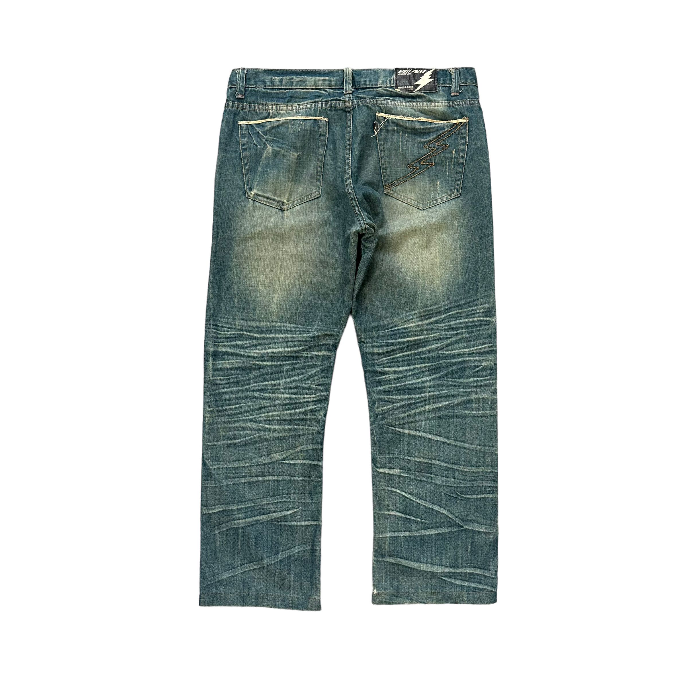 Japanese Brand GHOST BRAND TECHNICAL JEANS RUSTY DENIM PANT #7799-176 Size US 34 / EU 50 - 11 Thumbnail
