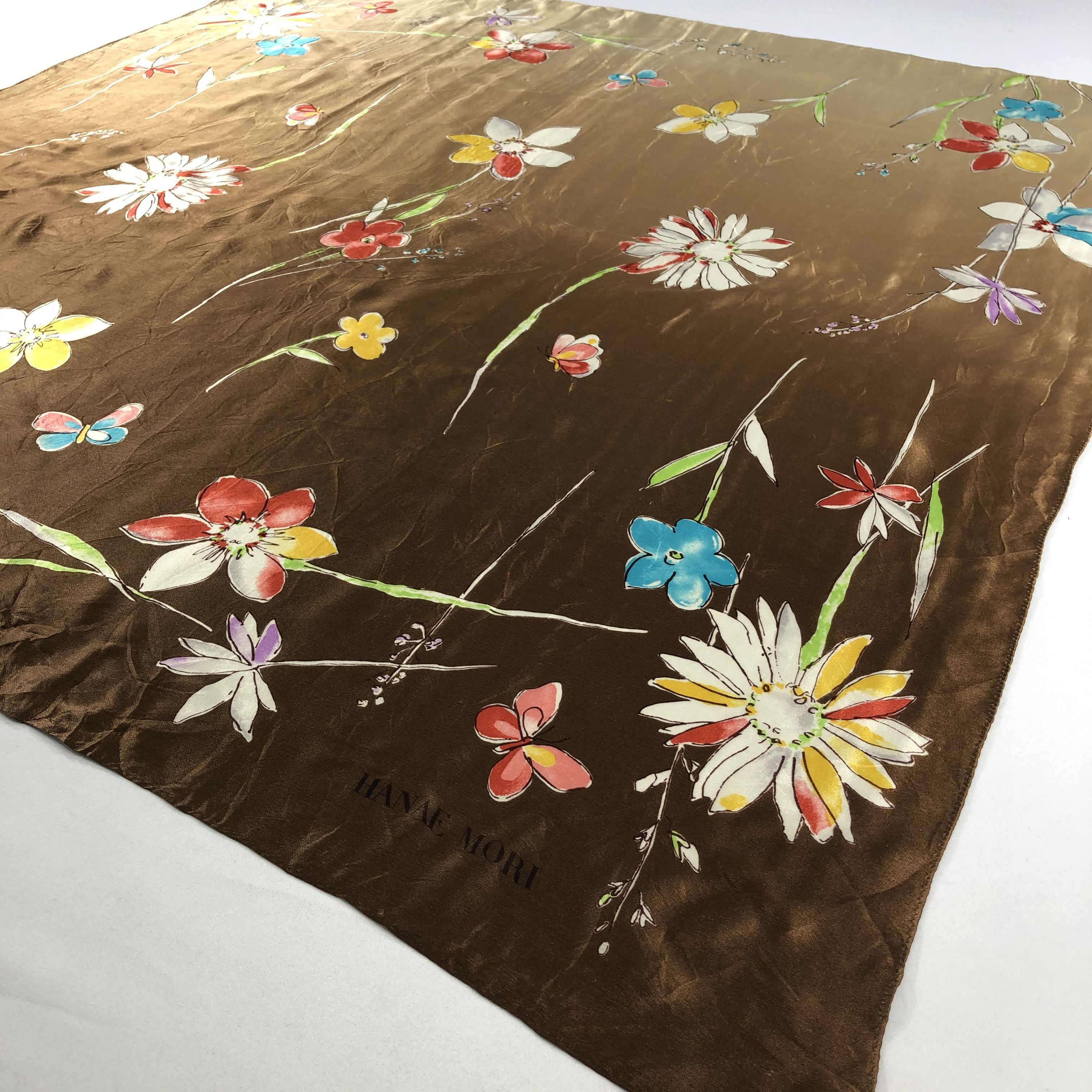 Hanae Mori Vintage Hanae Mori Silk Scarf Size ONE SIZE - 3 Thumbnail