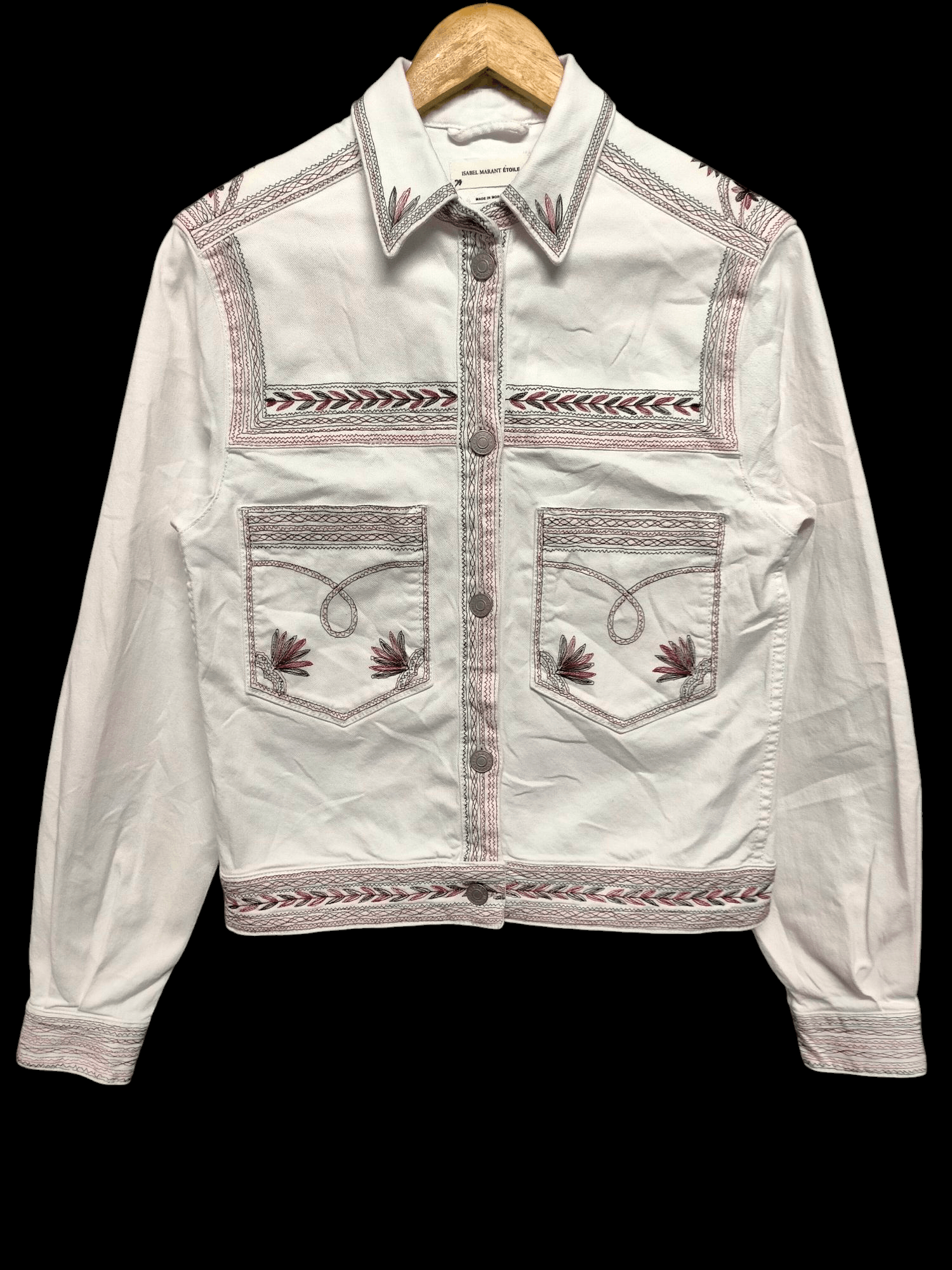 Isabel Marant ISABEL MARANT ETOILE WHITE DENIM JACKET Size US S / EU 44-46 / 1 - 1 Thumbnail