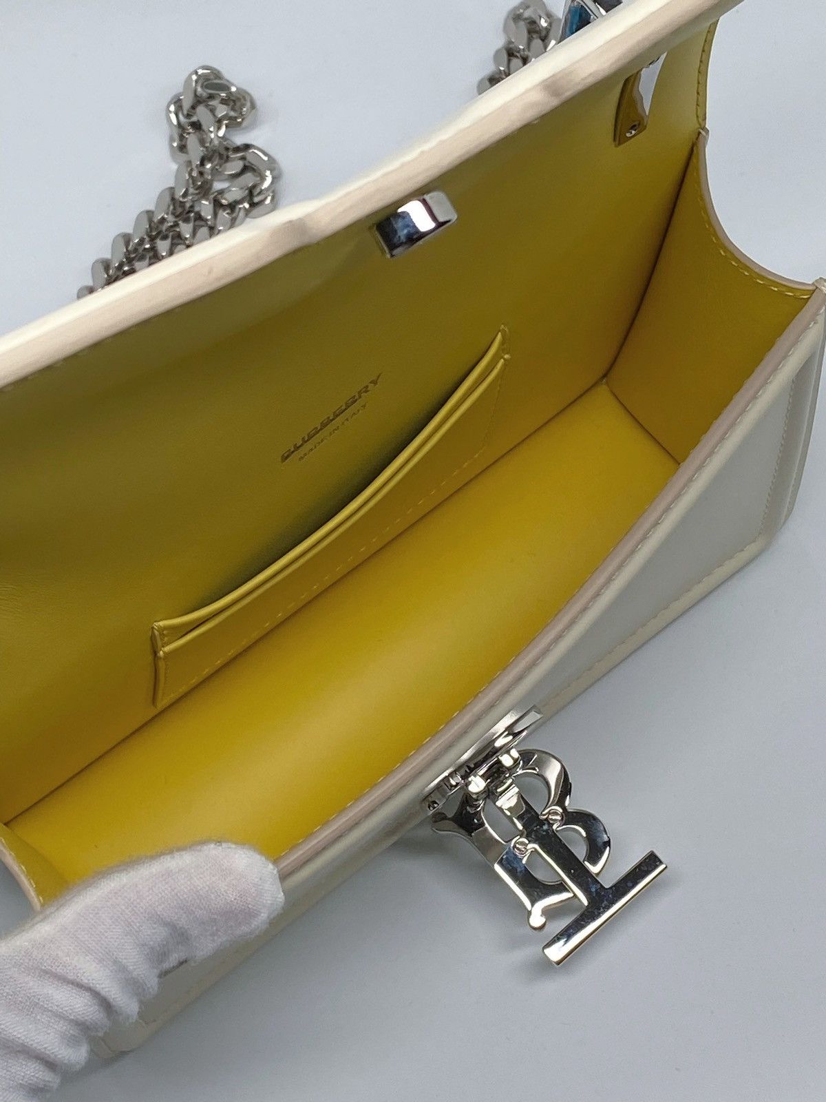 Burberry Burberry TB Elongated Mini Leather Shoulder Bag Size ONE SIZE - 9 Thumbnail