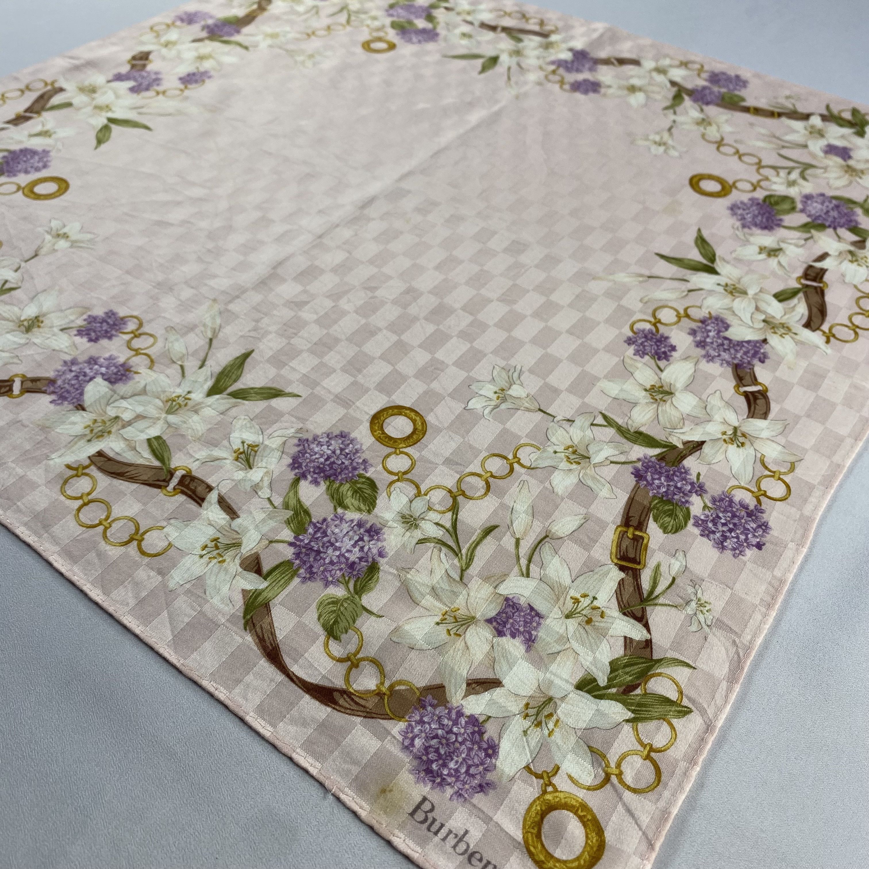 Burberry × Vintage Burberry Handkerchief / Neckerchief / Bandana-P1802 Size ONE SIZE - 2 Thumbnail