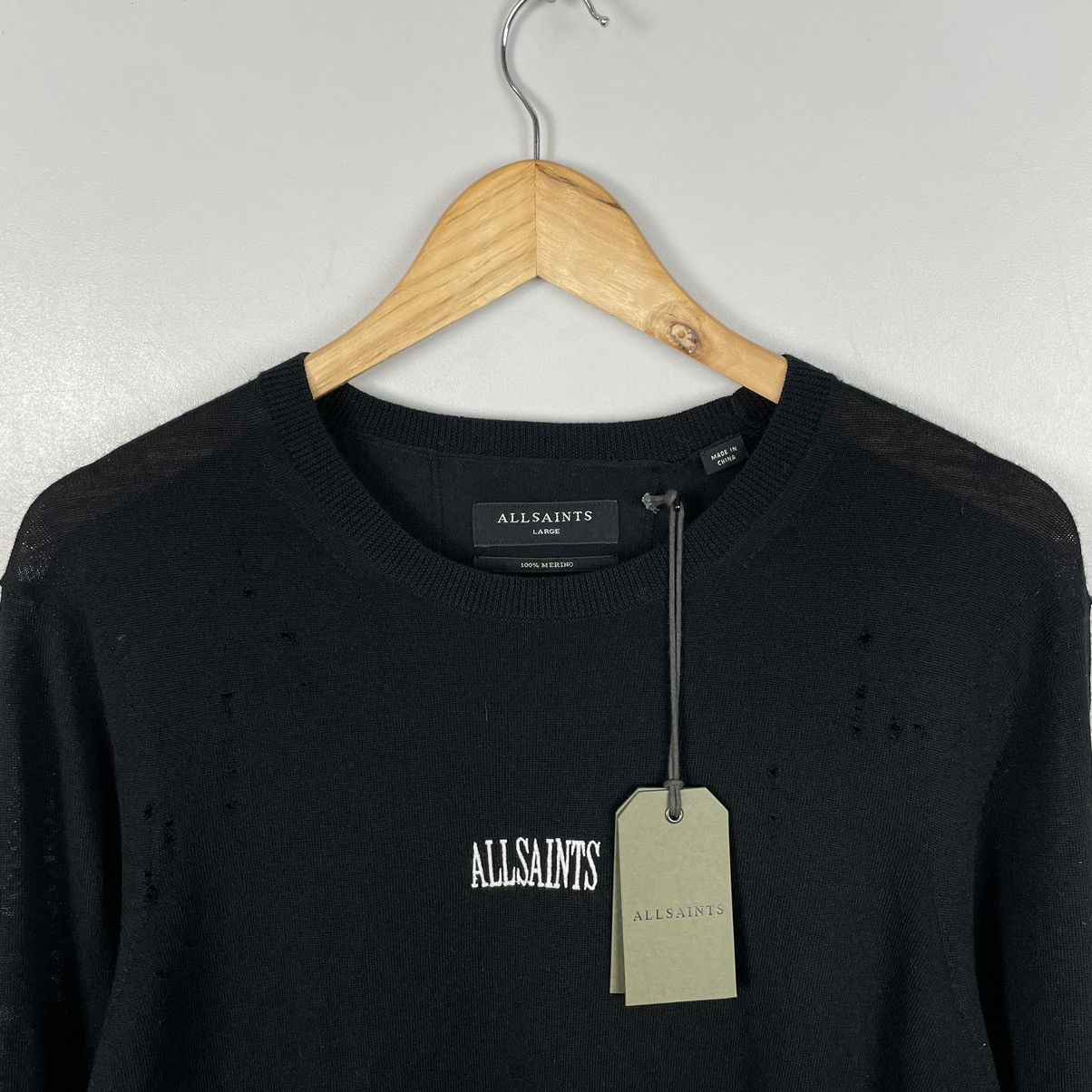 Allsaints × Designer × Japanese Brand Allsaint distressed sweatshirt 100% merino wool y2k sz L Size US L / EU 52-54 / 3 - 4 Thumbnail