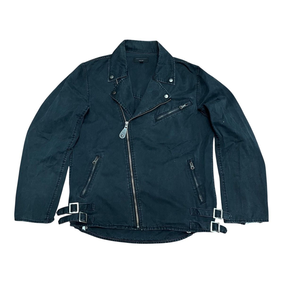 Japanese Brand 2000s Asymmetrical Jacket Power To People Punk Rock Size US M / EU 48-50 / 2 - 1 Thumbnail