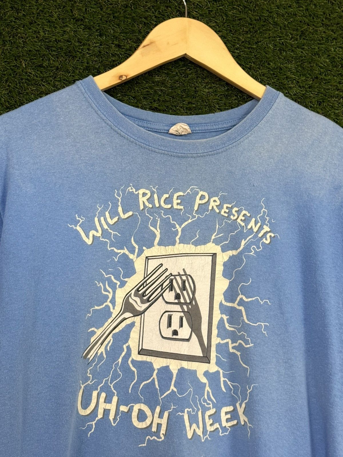 Vintage Vintage Rice University Will Lightning Bird Outlet Shock Tee Size US L / EU 52-54 / 3 - 2 Thumbnail