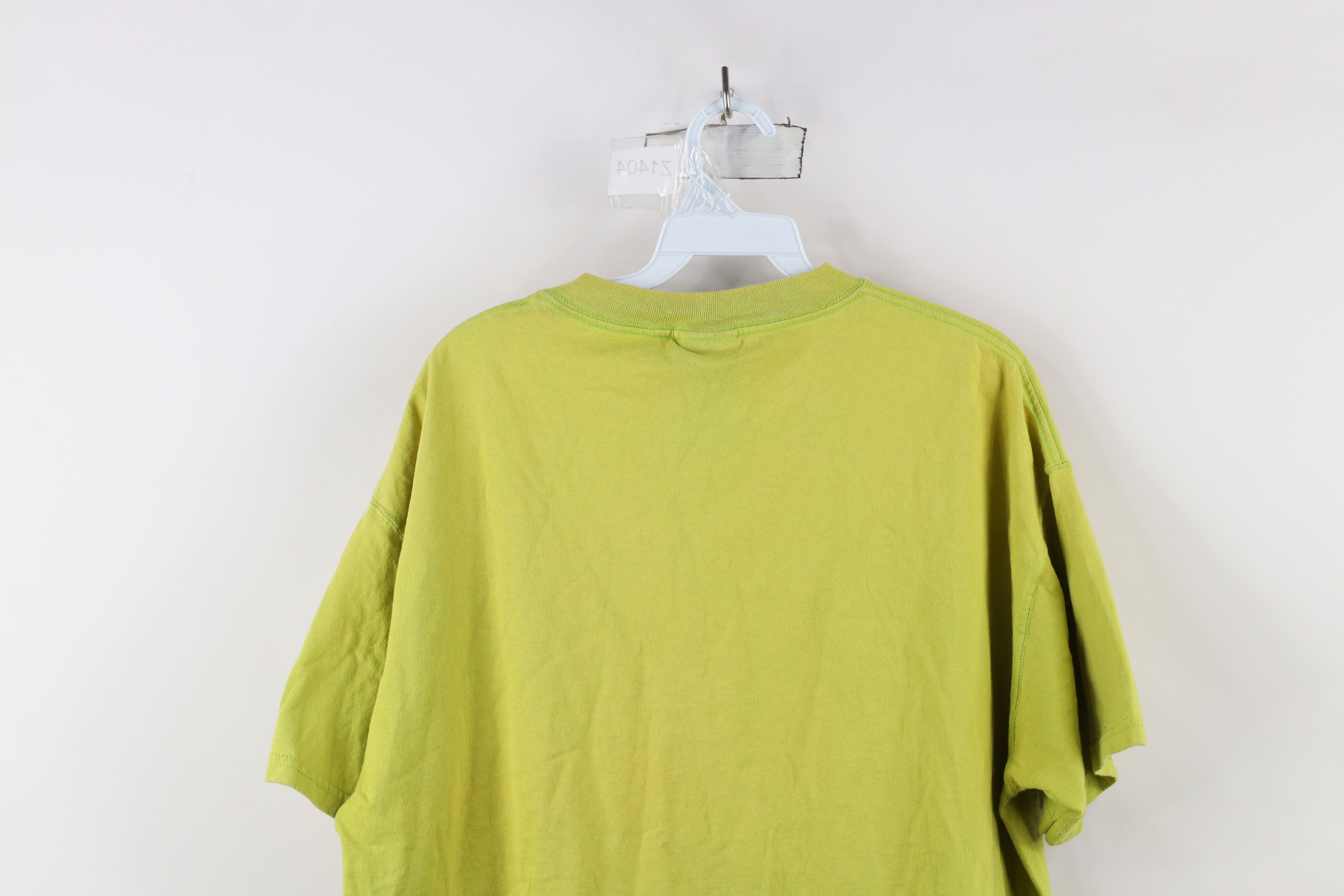 Vintage Vintage 90s USA Olympics Spell Out T-Shirt Lime Green USA Size US L / EU 52-54 / 3 - 11 Thumbnail