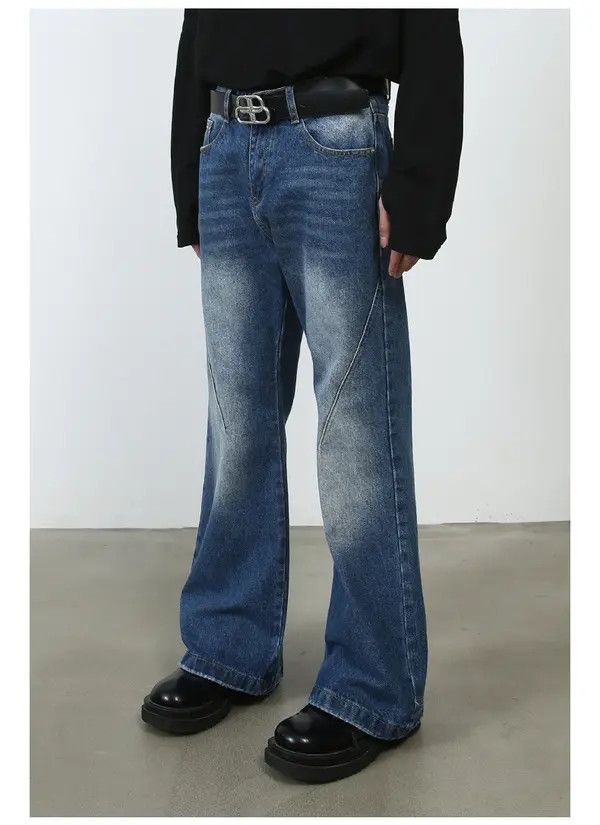 VIBE Men's American street style straight flared cleanfit jeans Size US 32 / EU 48 - 4 Thumbnail