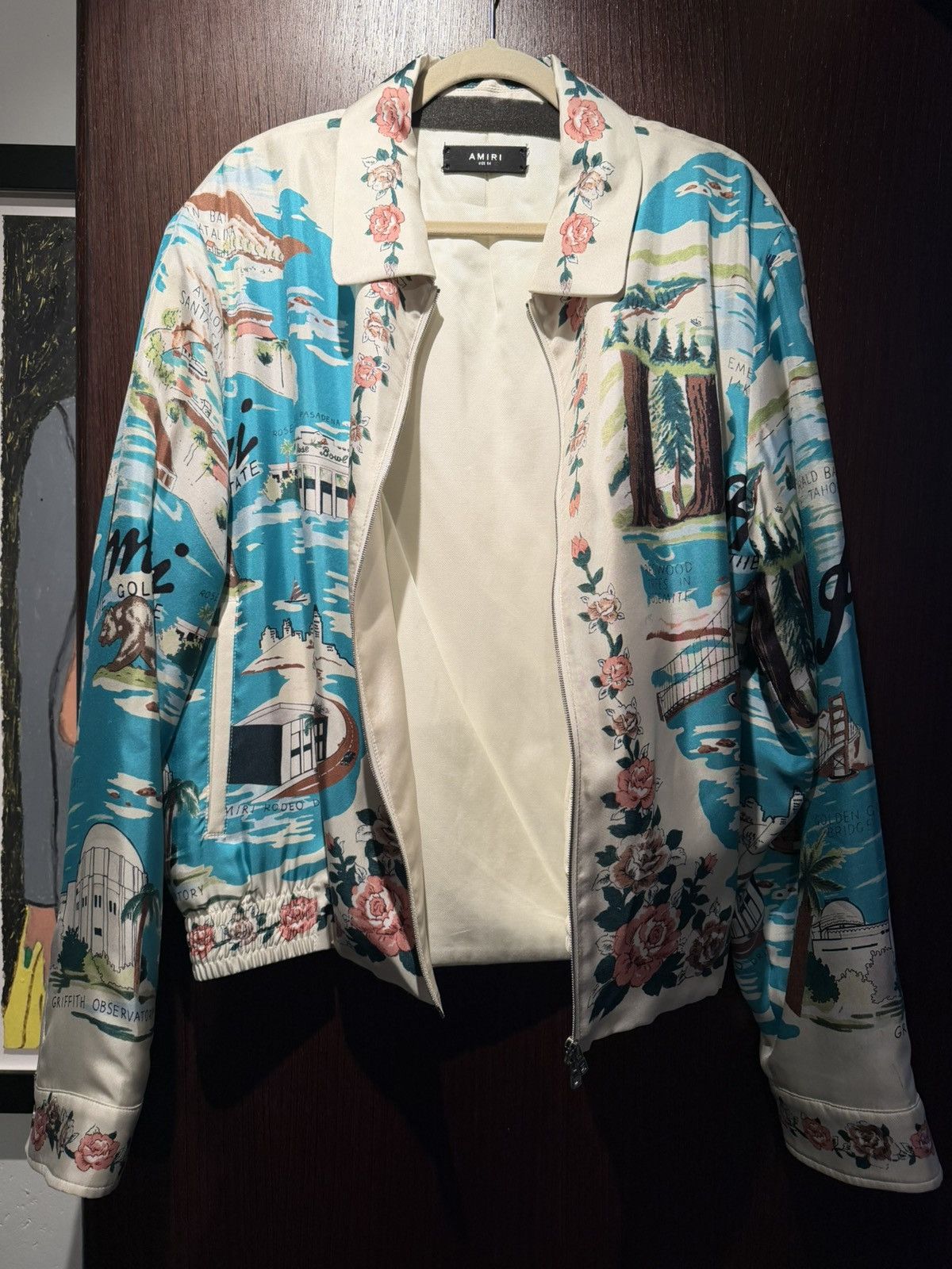 Amiri RUNWAY AMIRI - Silk Bomber Never Worn Size US L / EU 52-54 / 3 - 3 Thumbnail