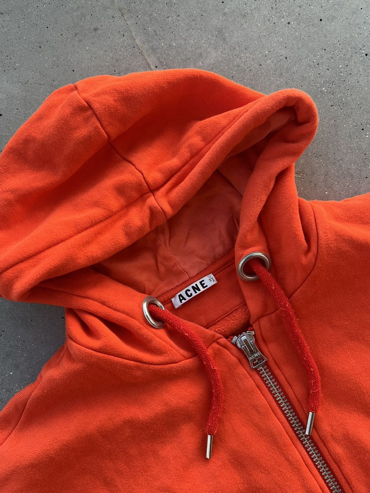 Acne Studios × Japanese Brand × Vintage 🍊VINTAGE Sample Acne studios oragne boxy hoodie Size US M / EU 48-50 / 2 - 2 Thumbnail