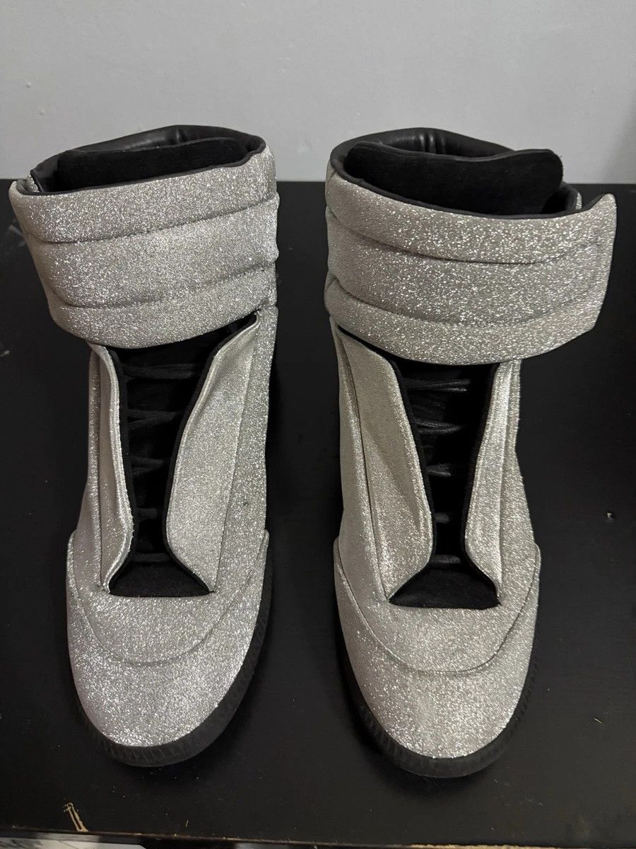 Maison Margiela Future Glitter Silver Black 42 High
