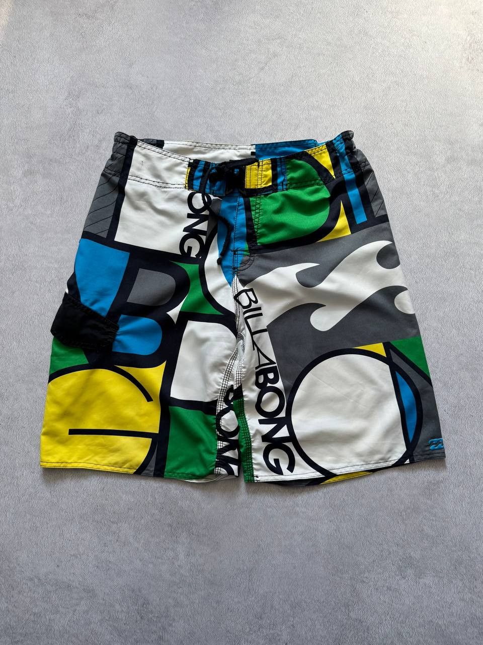 Billabong vintage y2k billabong swim shorts bath suit trunks graffiti Size US 32 / EU 48 - 1 Thumbnail