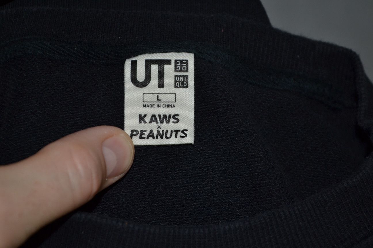 Japanese Brand × Kaws × Uniqlo Uniqlo KAWS x Peanuts Men's Sweatshirt L Size US L / EU 52-54 / 3 - 7 Thumbnail