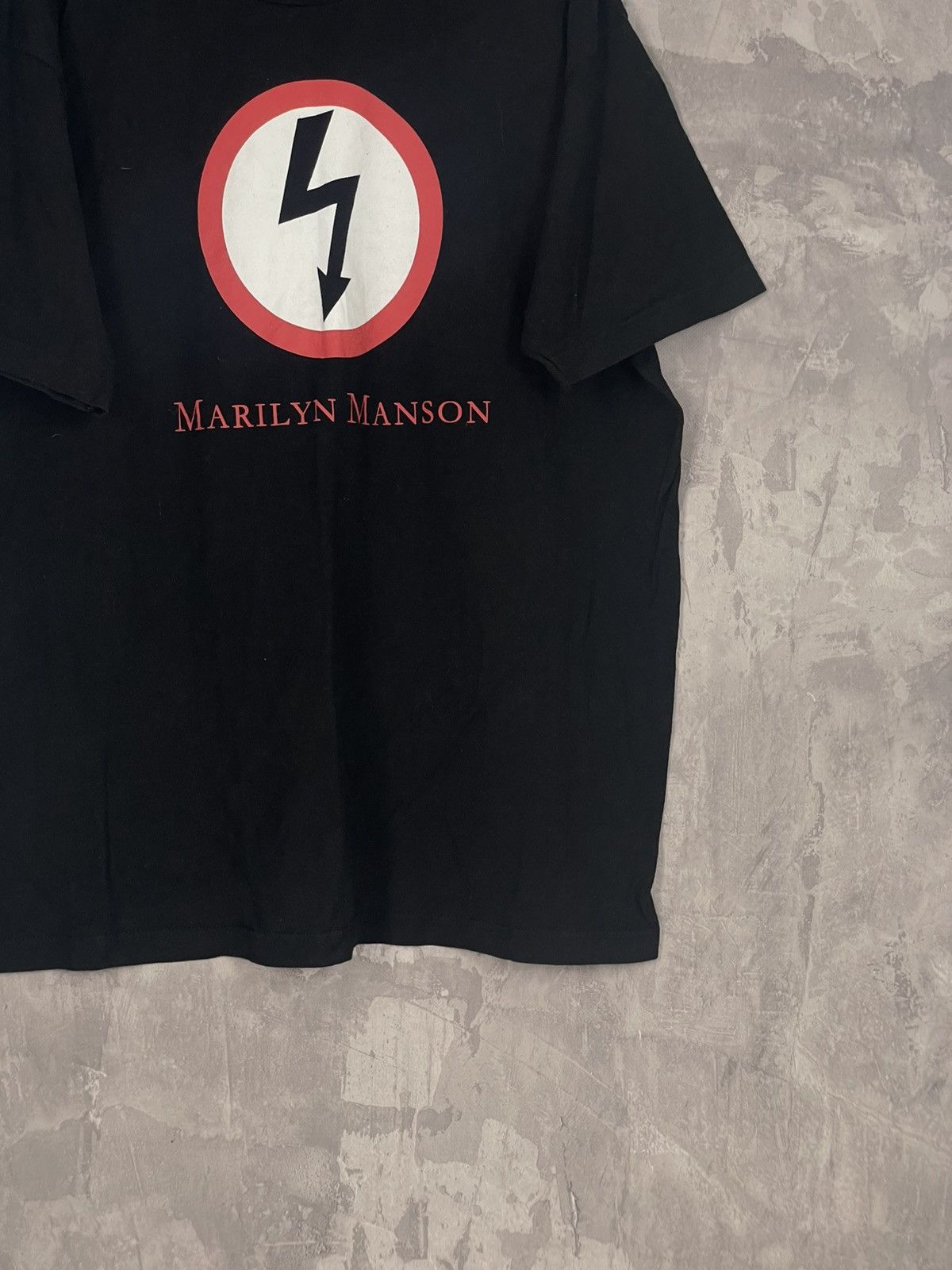 Band Tees × Marilyn Manson × Vintage Marilyn Manson Big Logo Vintage T Shirt by Rock Yeah Size US XL / EU 56 / 4 - 6 Thumbnail