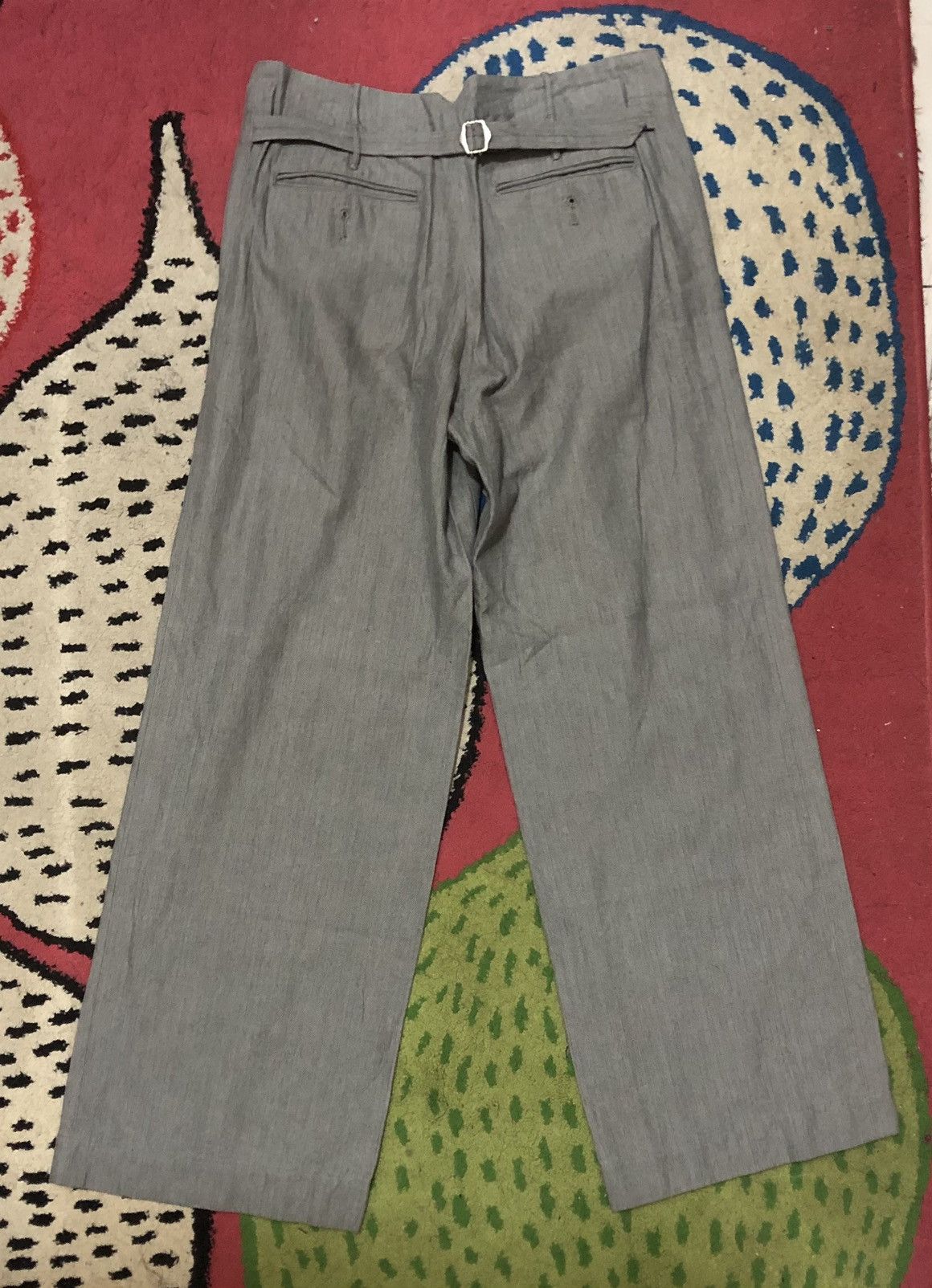 Margaret Howell Rare Vintage Margaret Howell Cotton Herringbone Pants Size 28" / US 6 / IT 42 - 2 Thumbnail