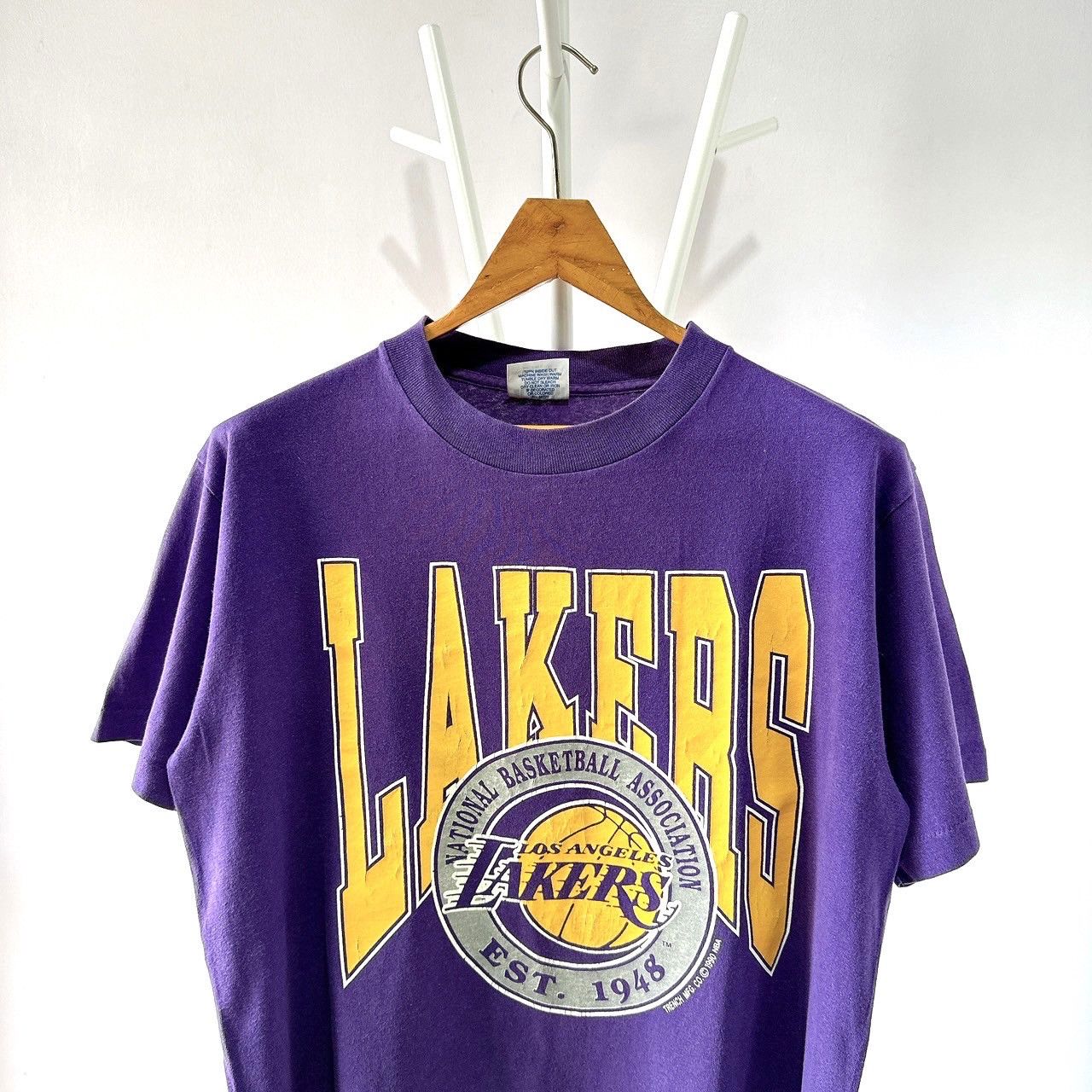 Vintage 90s Los Angeles Lakers NBA t-shirt/ L Size US L / EU 52-54 / 3 - 3 Thumbnail