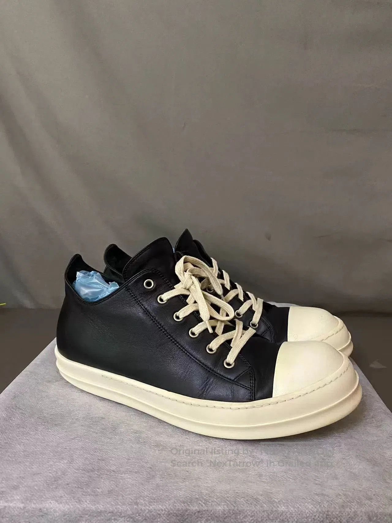 Rick Owens Rick Owens Low-Top Leather Sneakers. Size US 10 / EU 43 - 1 Thumbnail