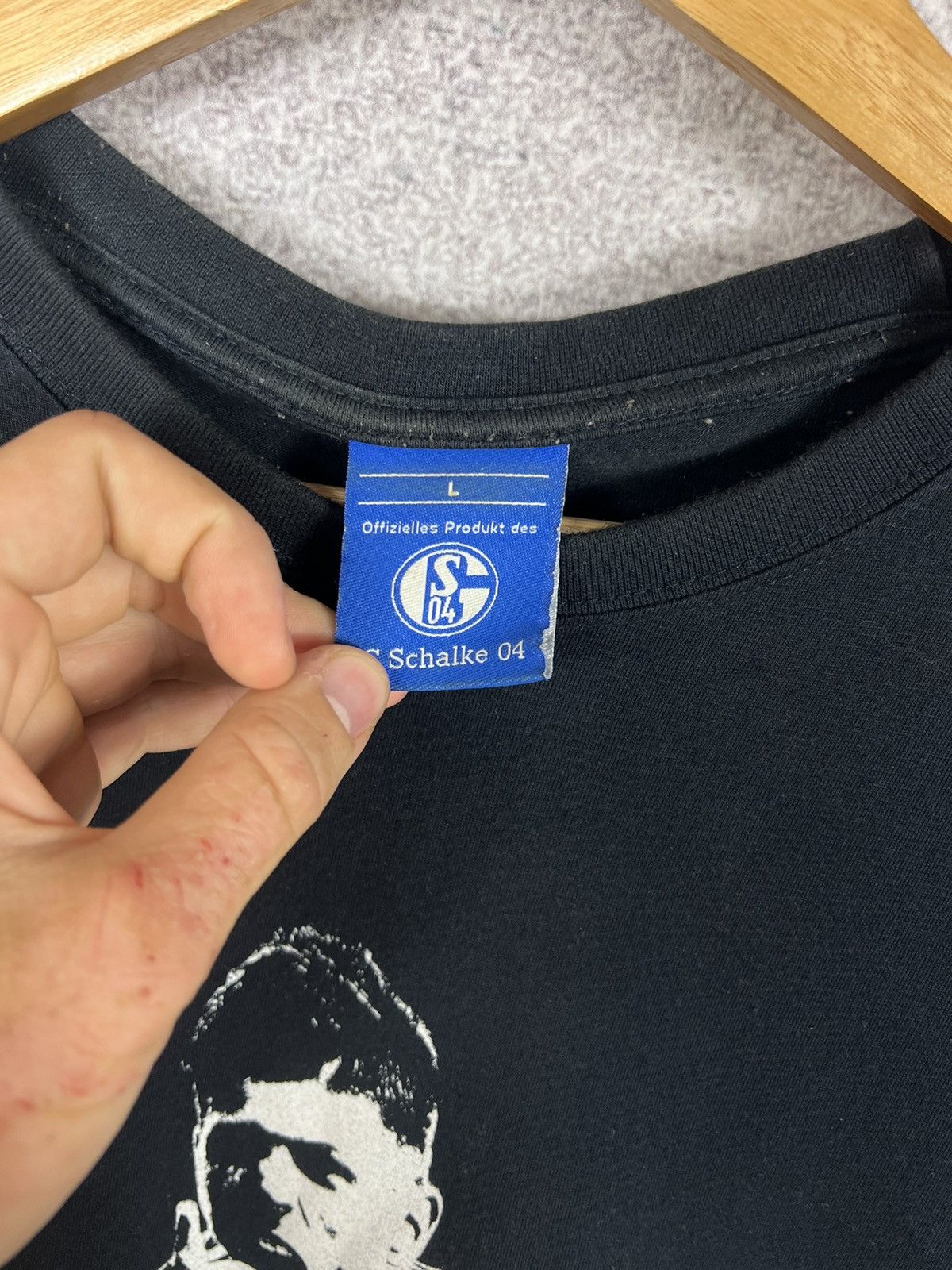 Vintage Vintage Schalke 04 Klass Jan Huntelar T-Shir Soccer Teet Size US L / EU 52-54 / 3 - 6 Thumbnail