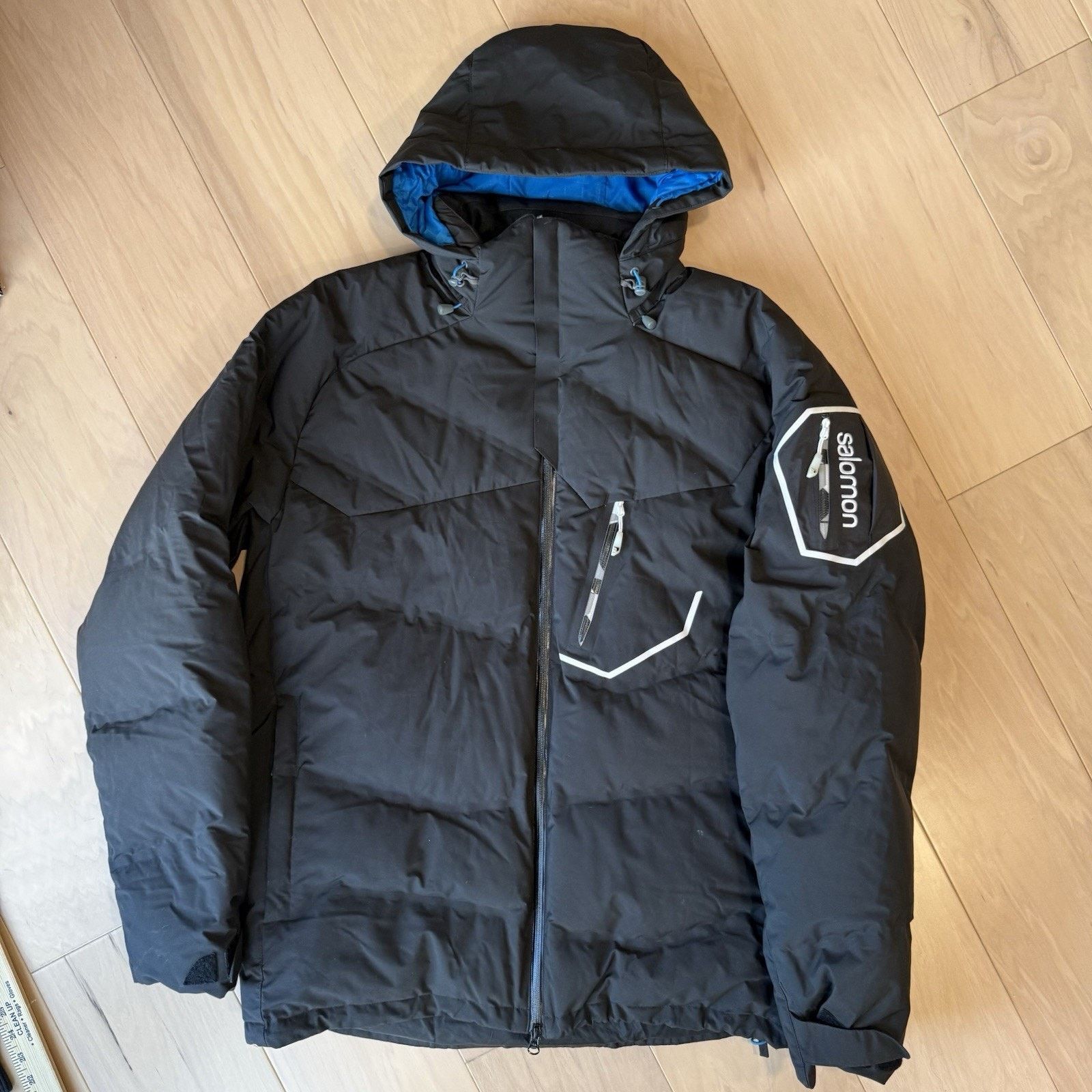 Salomon Salomon Clima Pro Storm Jacket Black Full Zip Puffer Winter Size US XL / EU 56 / 4 - 2 Thumbnail