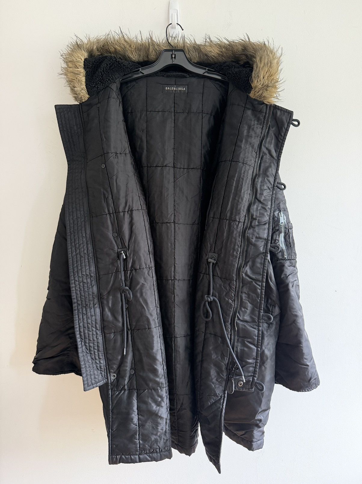 Balenciaga Fall 23 Distressed Graffiti Parka (48) Size US M / EU 48-50 / 2 - 9 Thumbnail