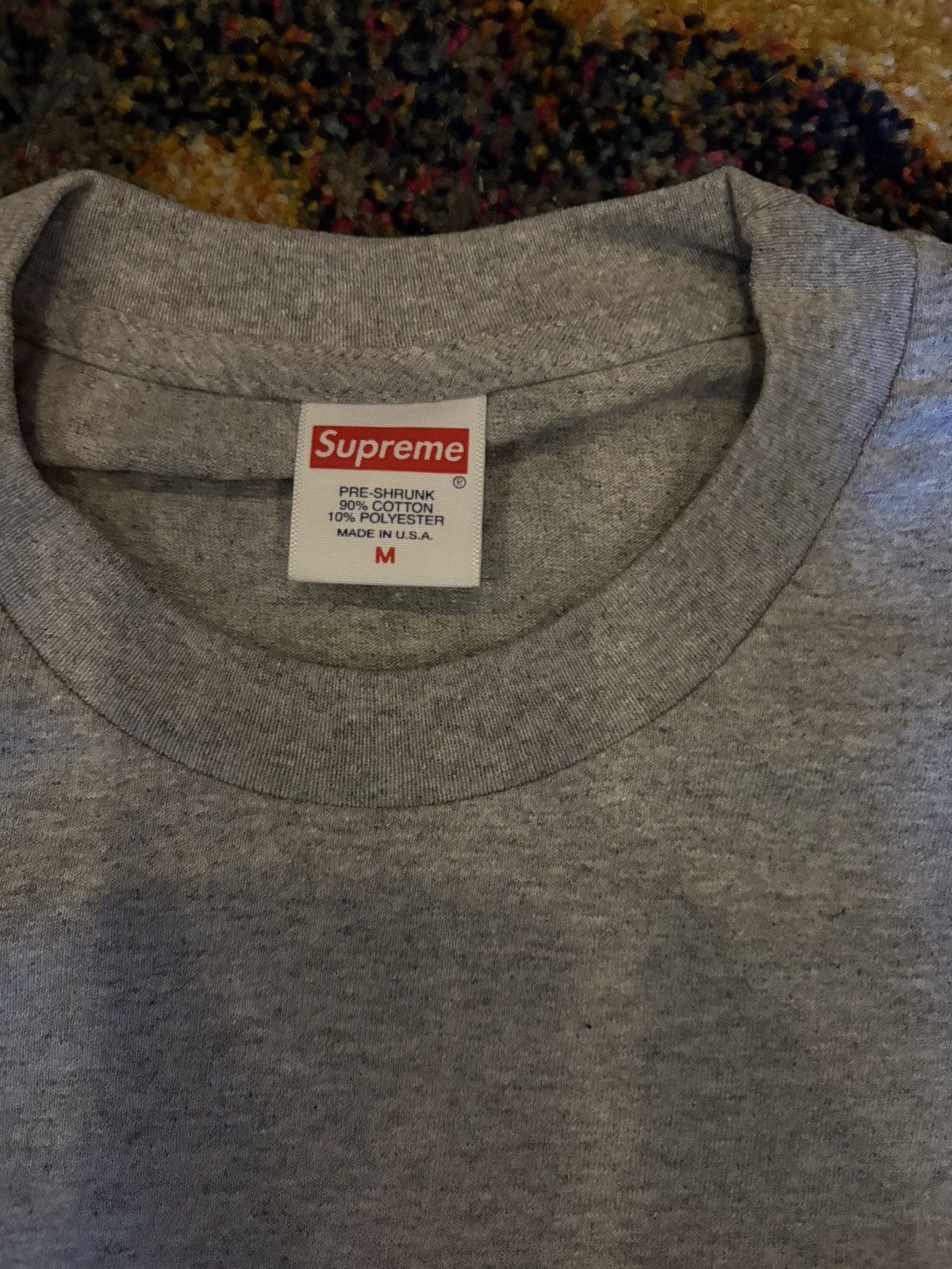 Supreme Heather Grey Blue Bandanna Box Logo Size US M / EU 48-50 / 2 - 1 Thumbnail