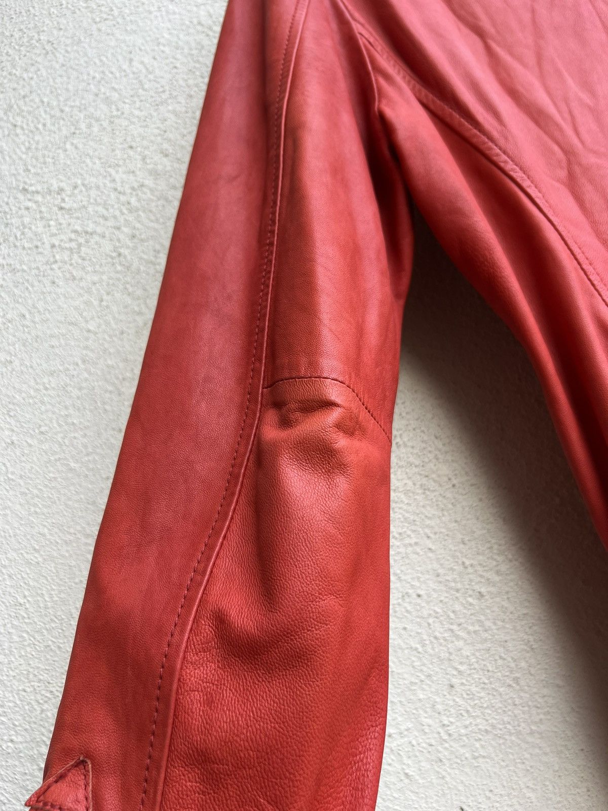 Leather Epoca Uomo Japan Patina Sheep Leather Four Pocket Shirt Size US M / EU 48-50 / 2 - 17 Thumbnail