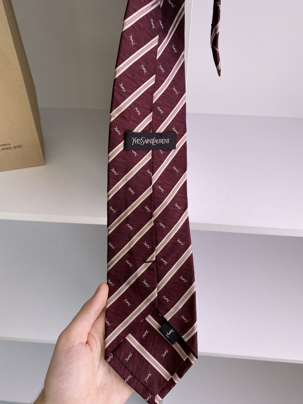 Vintage × Yves Saint Laurent Vintage Yves Saint Laurent Tie Size ONE SIZE - 5 Thumbnail
