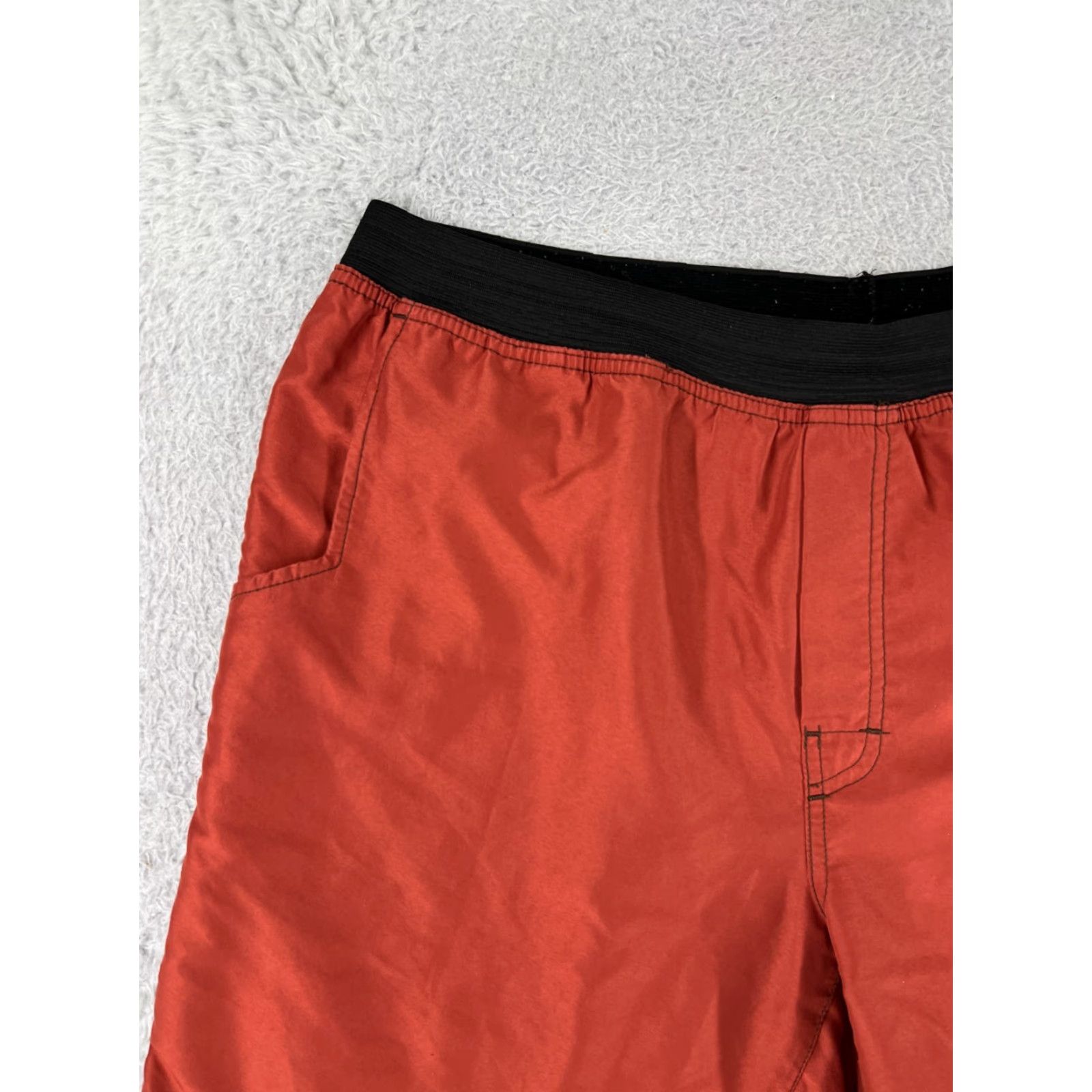 Prana prAna Mens Swim Trunks Bottom M Red Surf Beach Polyester Pockets Vintage No Size US 31 - 7 Thumbnail