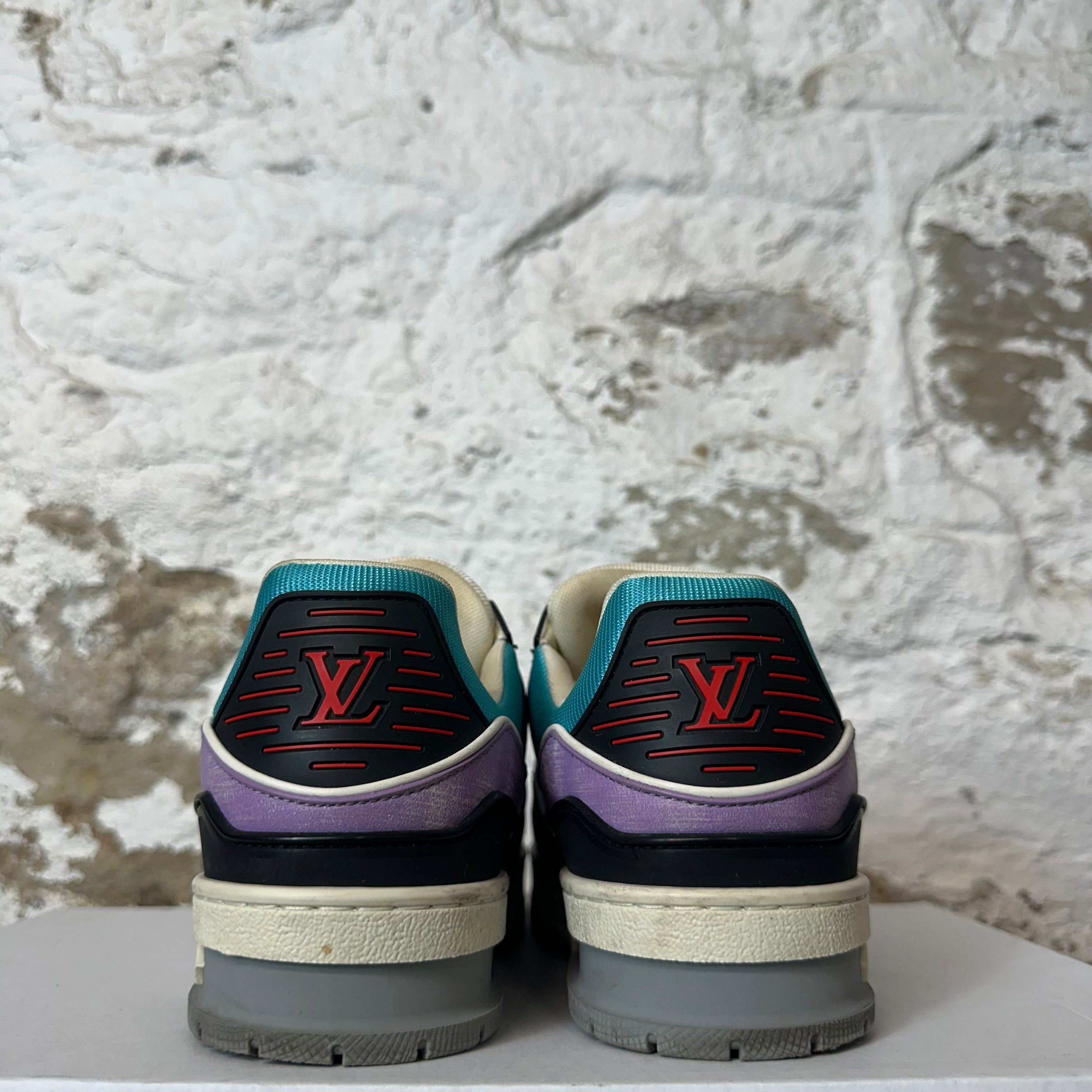Louis Vuitton Louis Vuitton Lavender Blue Trainer Sneaker Sz 5 (37) Size US 5 / EU 37 - 5 Thumbnail