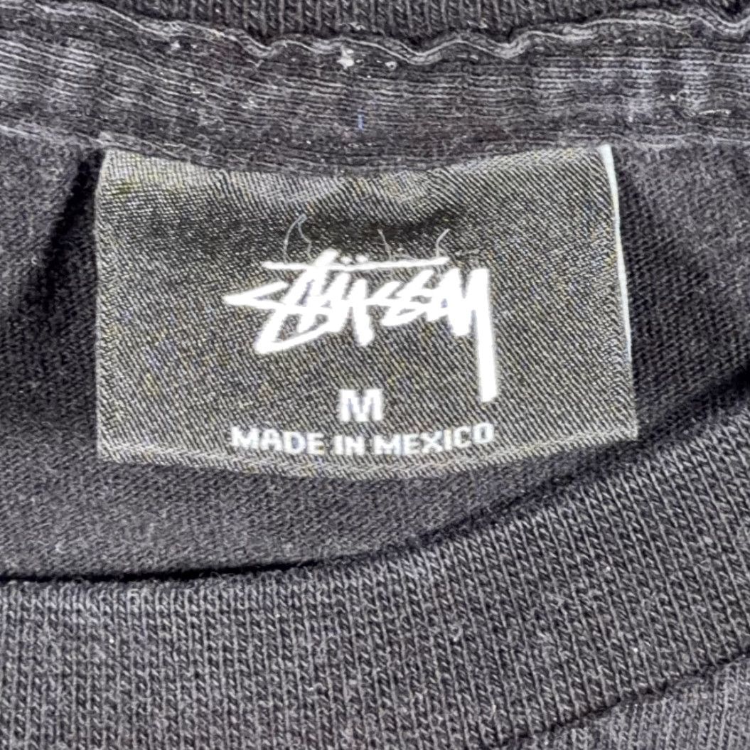 Spell VINTAGE Stussy Shirt Adult MEDIUM Black Skater Big 4 Cities Spell Out Logo Y2K Shirt Mens Size US M / EU 48-50 / 2 - 4 Thumbnail