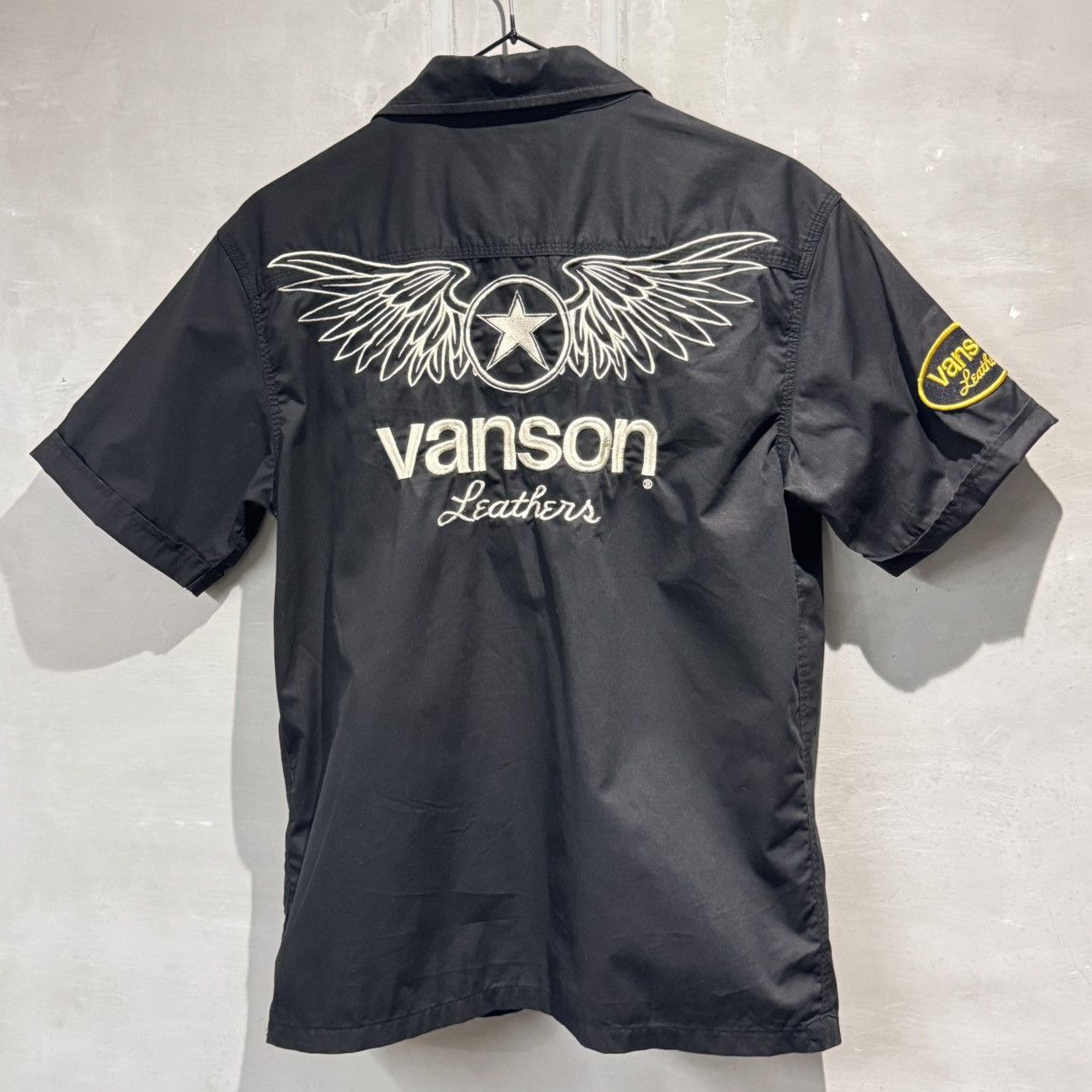 Vanson Leathers Vanson Leathers Wings Button Up Short Sleeve Shirt Size US M / EU 48-50 / 2 - 6 Thumbnail