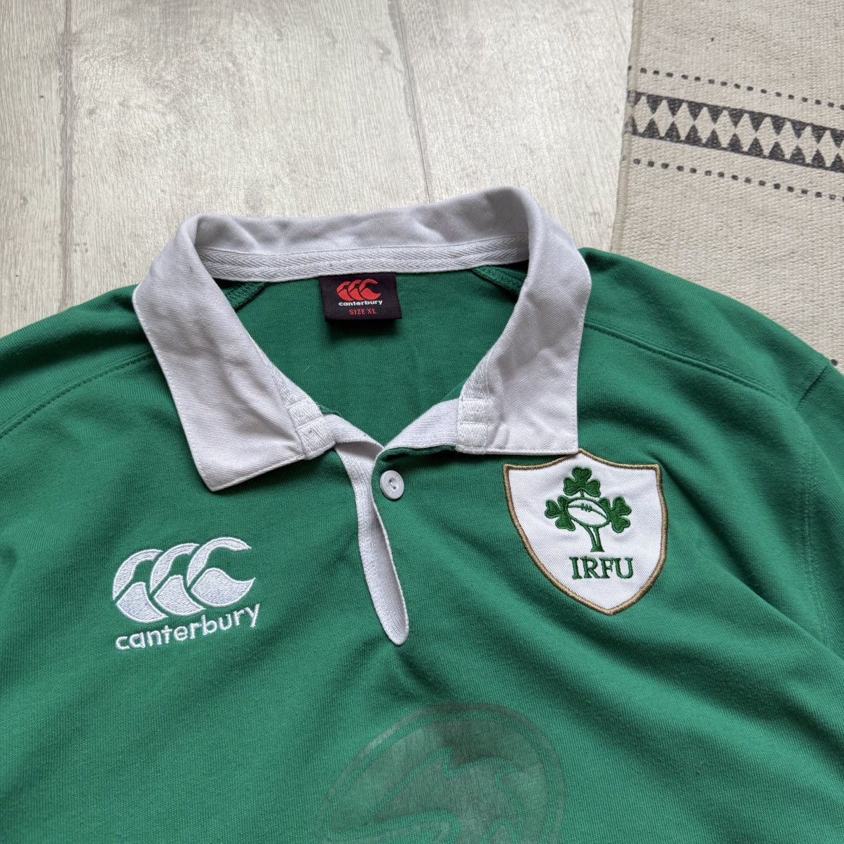 Canterbury of New Zealand 🏈 IRFU Vintage Canterbury Ireland Rugby jersey Blockore Y2K Size US XL / EU 56 / 4 - 6 Thumbnail